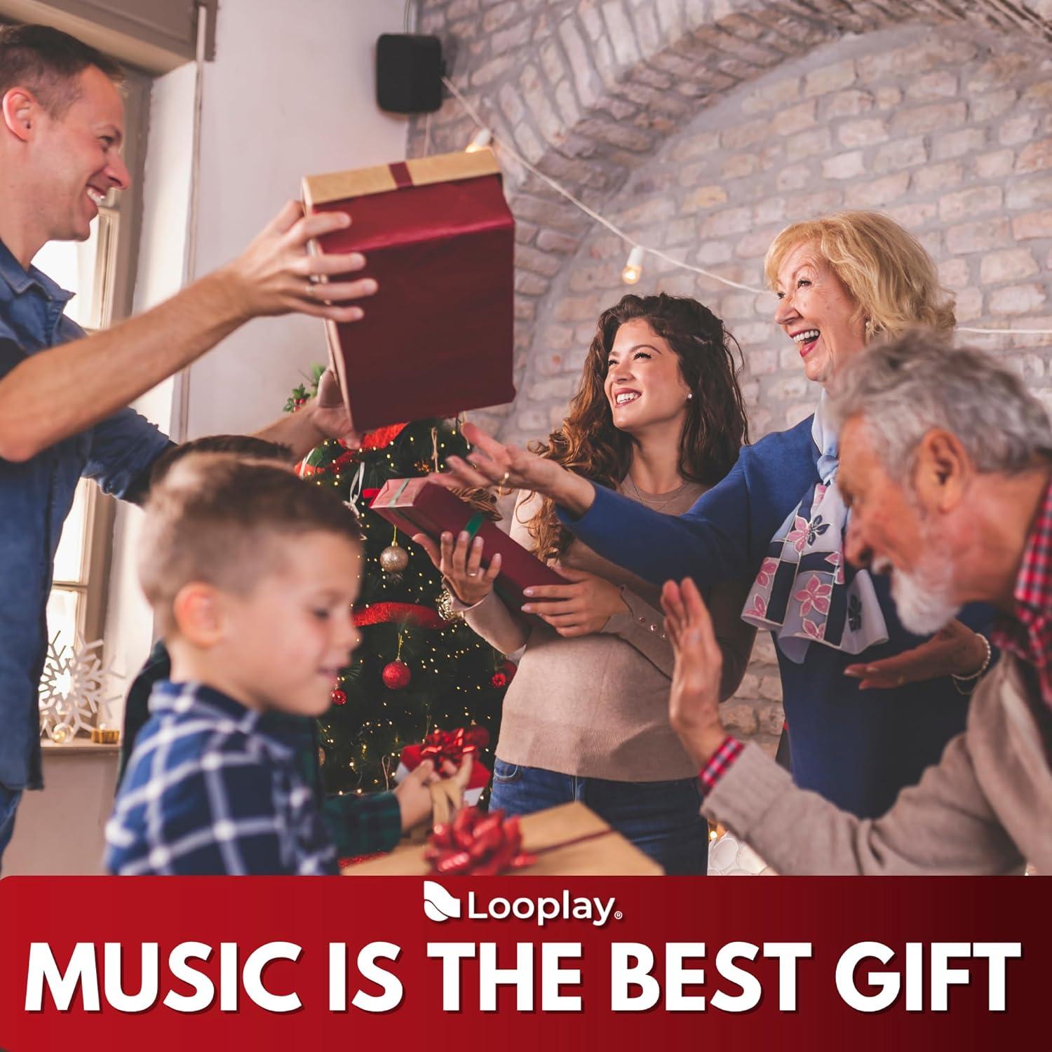 Reproductor de Vinilo Looplay Premium con LED y Álbum Vacaciones