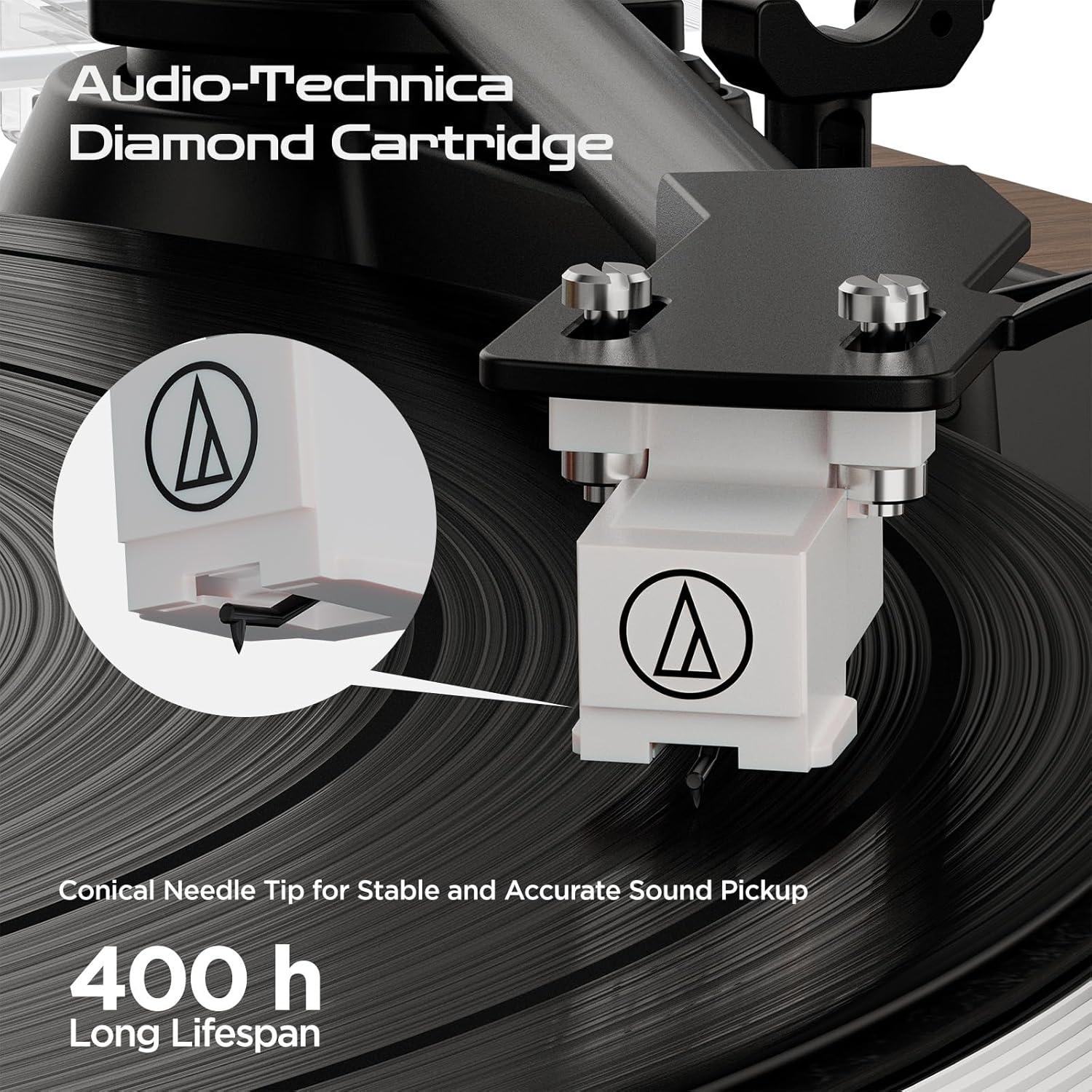 Reproductor de Vinilo Bluetooth XJ-HOME H03 con Altavoces 5.9kg