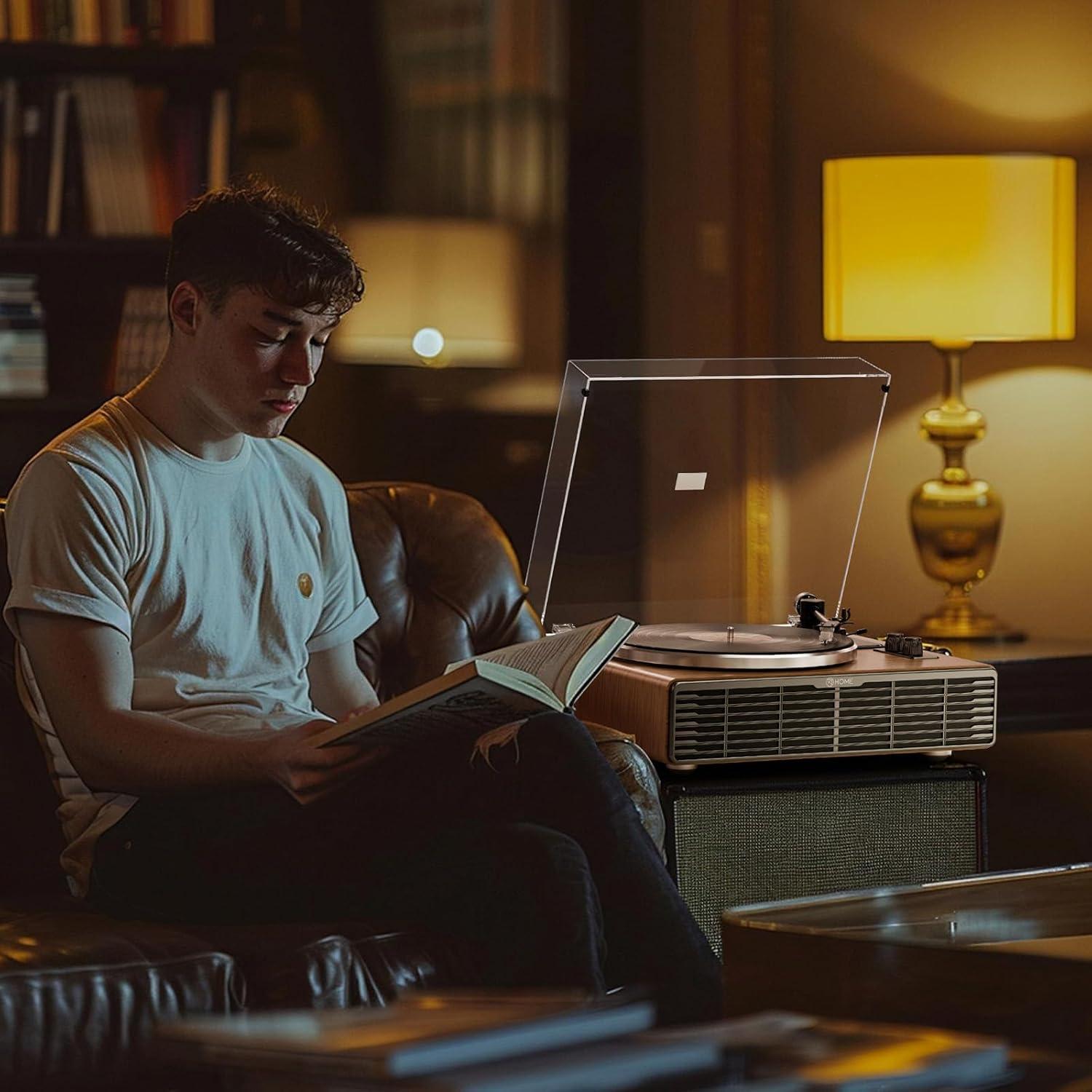 Reproductor de Vinilo Bluetooth XJ-HOME H03 con Altavoces 5.9kg