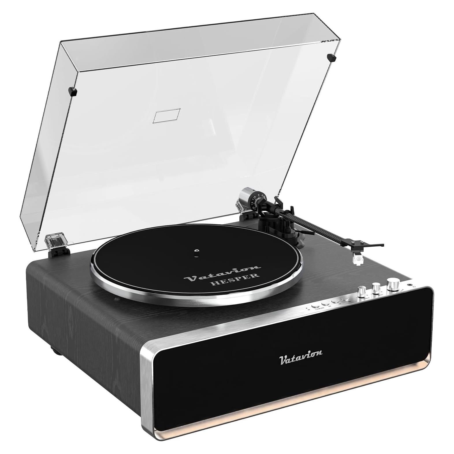 Tocadiscos VATAVION Bluetooth Retro con Altavoces Integrados