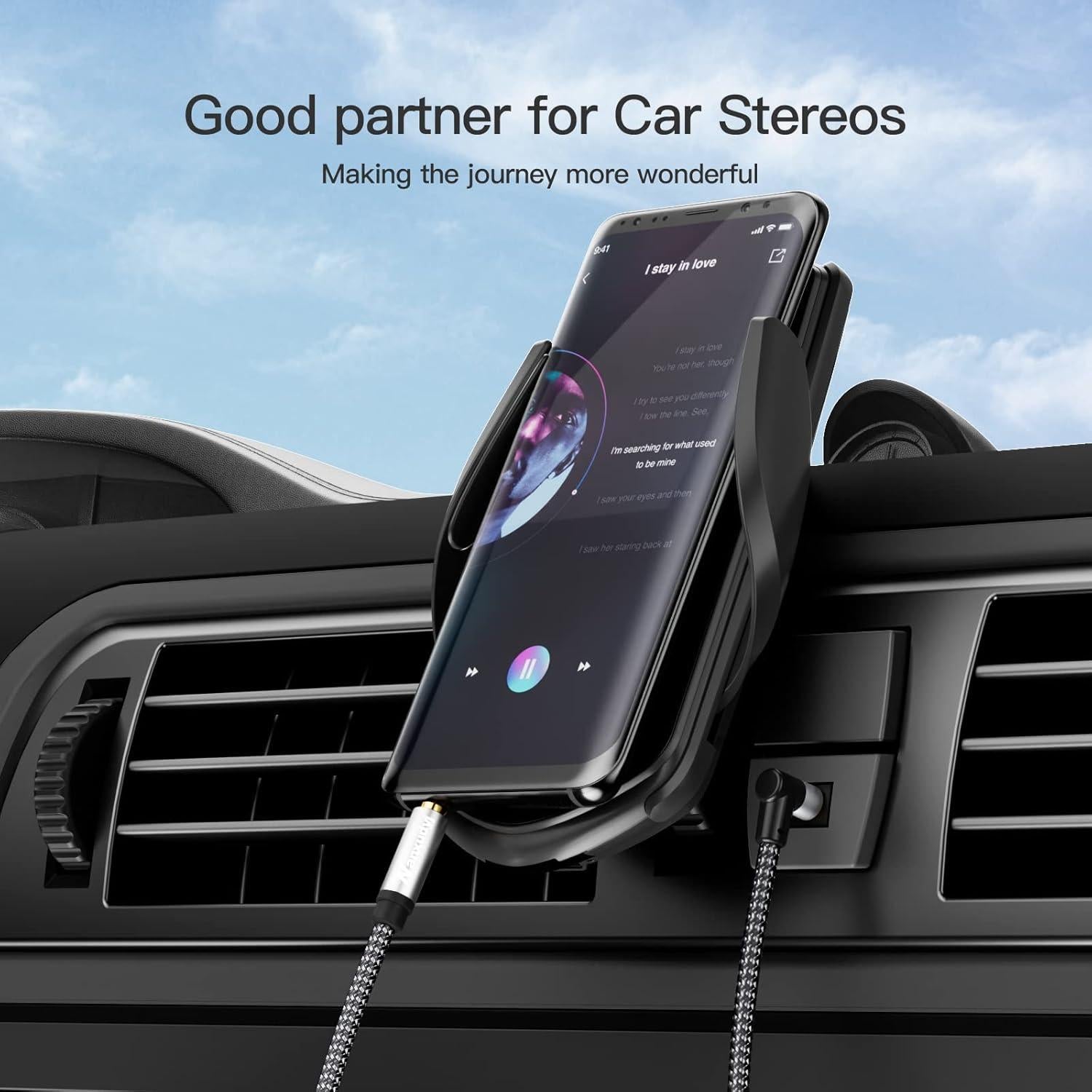 Cable AUX 1.8m Nanxudyj Estéreo 3.5mm Ángulo 90° Trenzado