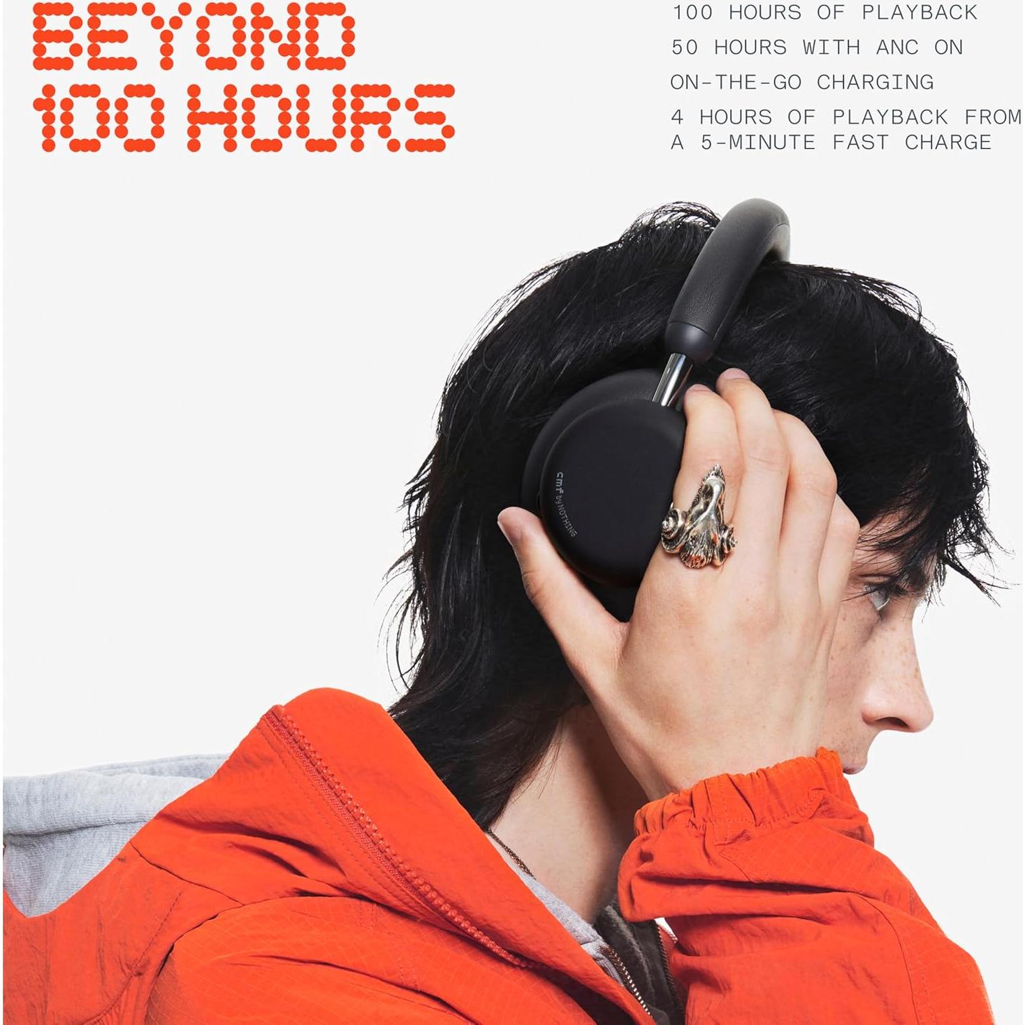 Auriculares Inalámbricos CMF Pro Bluetooth 5.4 ANC 50H Gris