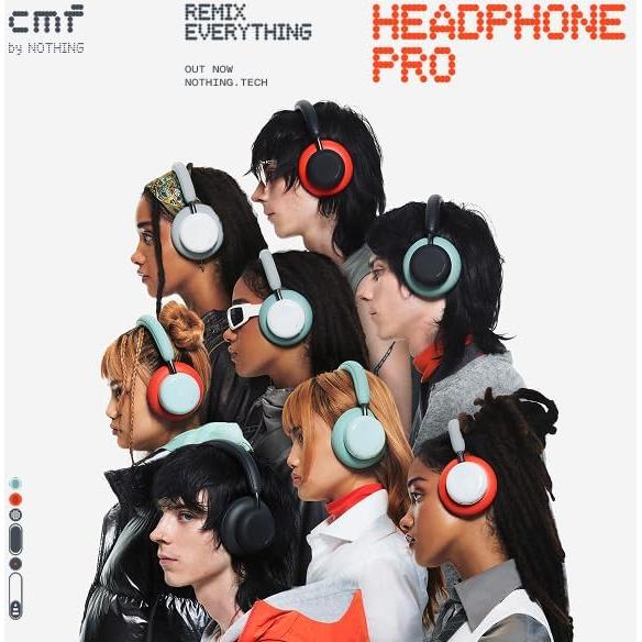 Auriculares Inalámbricos CMF Pro Bluetooth 5.4 ANC 50H Gris