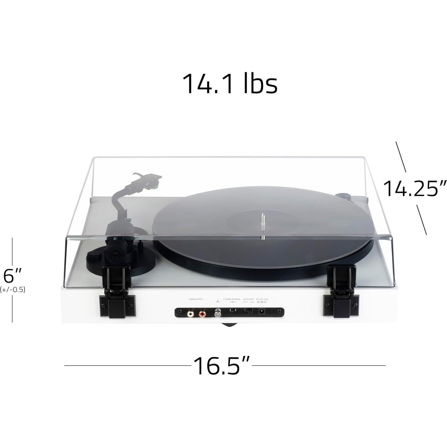 Giradiscos Fluance RT81+ Hi-Fi Blanco Piano con Cartucho VM95E