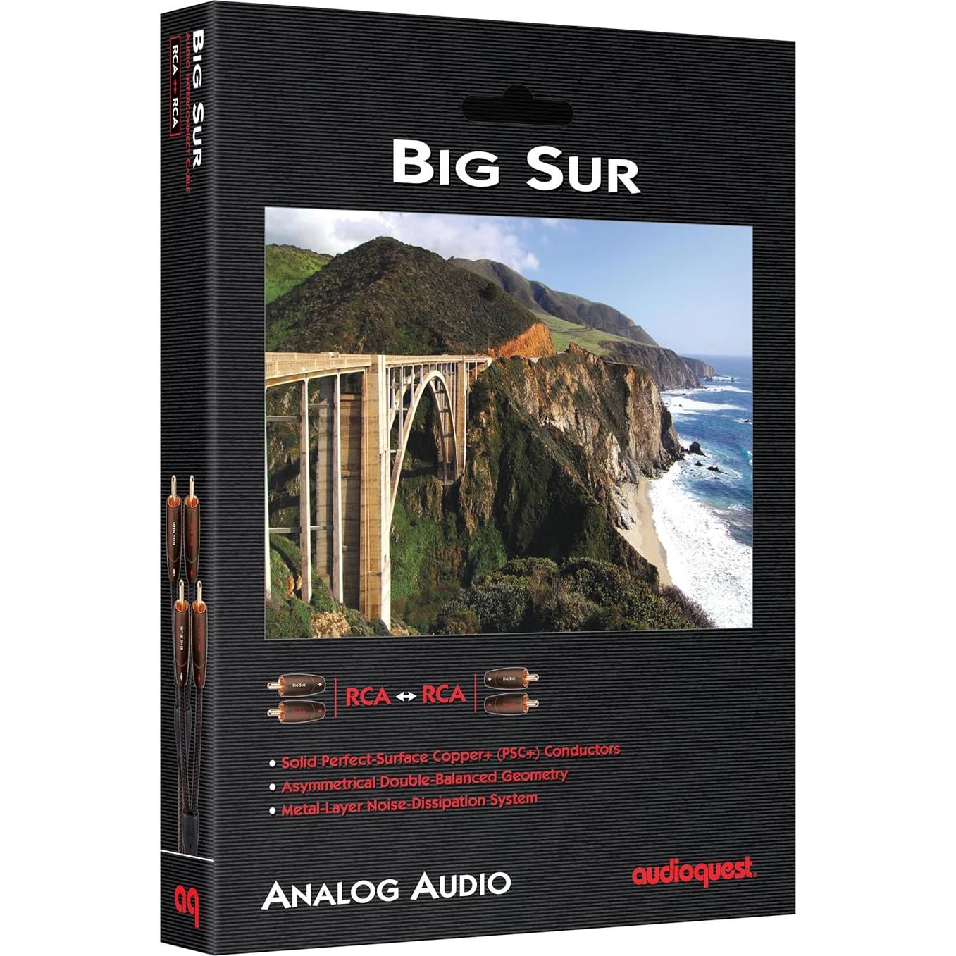 Cable de Audio RCA AudioQuest Big Sur 1M Estéreo Alta Gama
