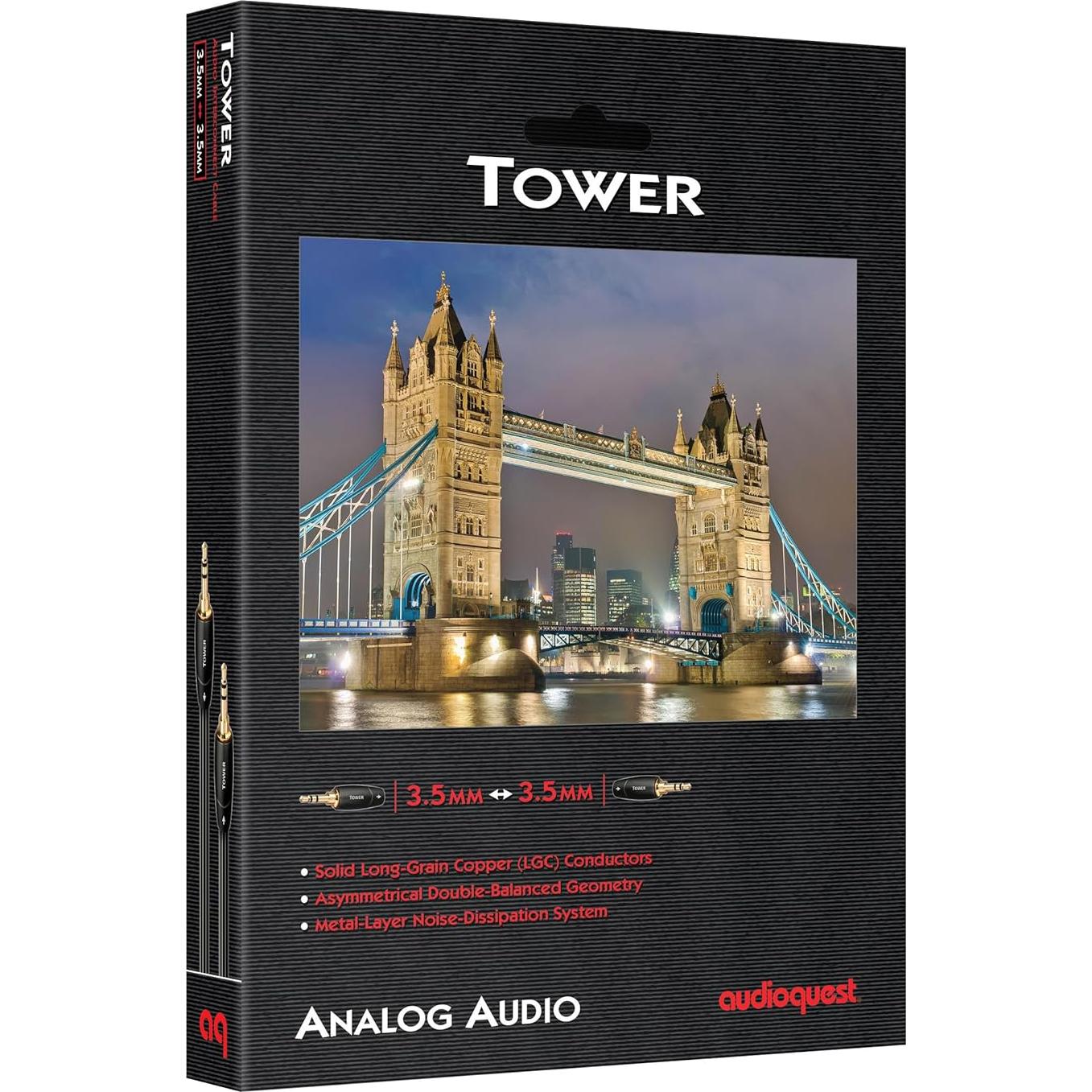 Cable Auxiliar AudioQuest Tower 1.5m Macho a Macho Estéreo