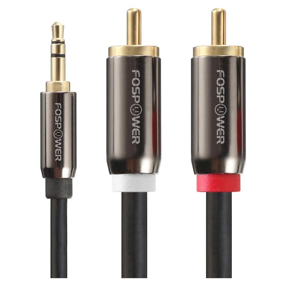 Cable de Audio FosPower 3.5mm a RCA 1.83m Estéreo Macho