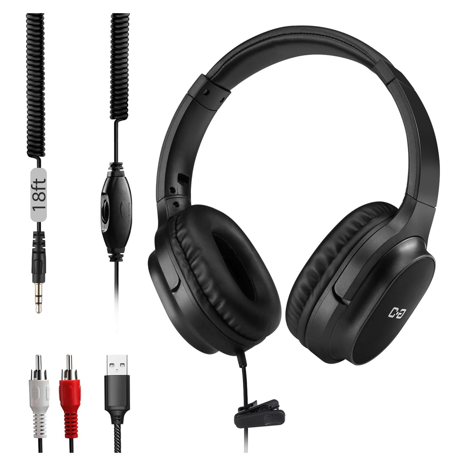 Auriculares con cable ChanGeek W6-A 5.5M para TV y PC