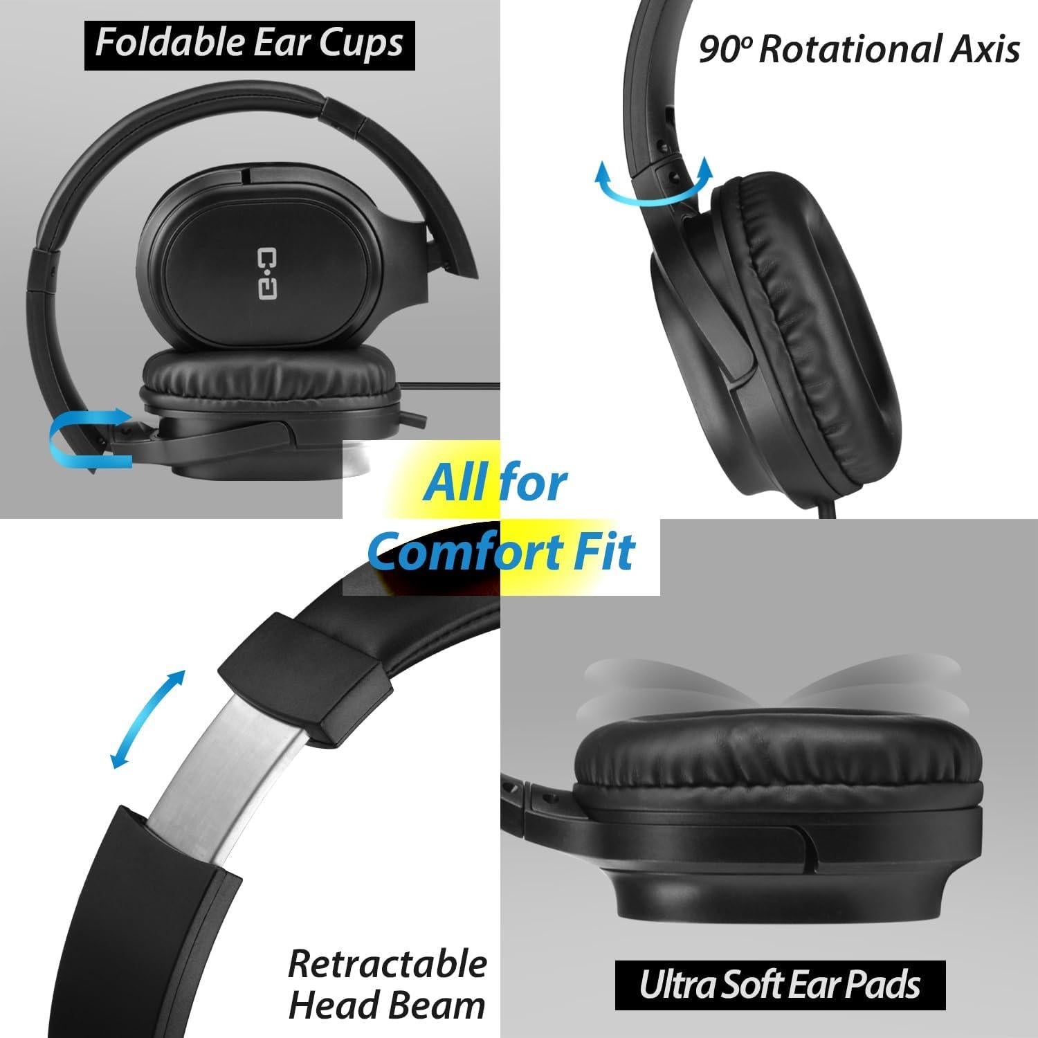 Auriculares con cable ChanGeek W6-A 5.5M para TV y PC