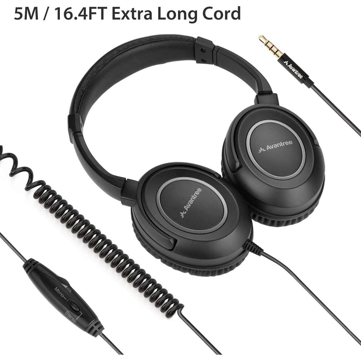 Auriculares con cable Avantree HF039 5M para TV y PC