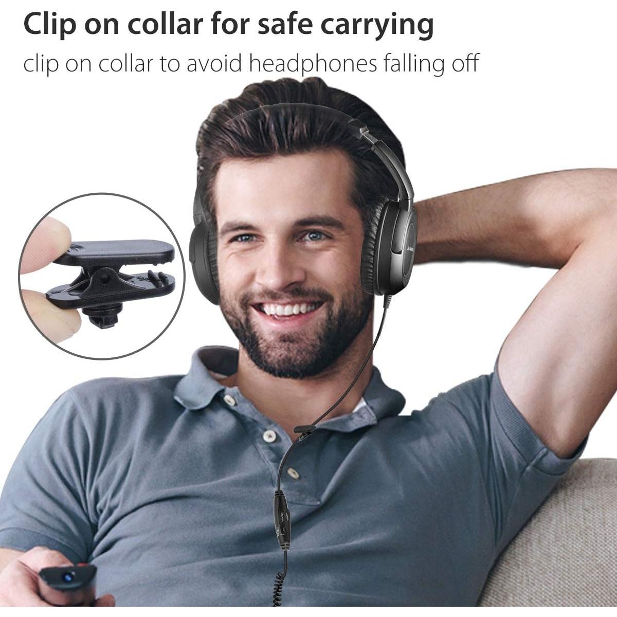 Auriculares con cable Avantree HF039 5M para TV y PC