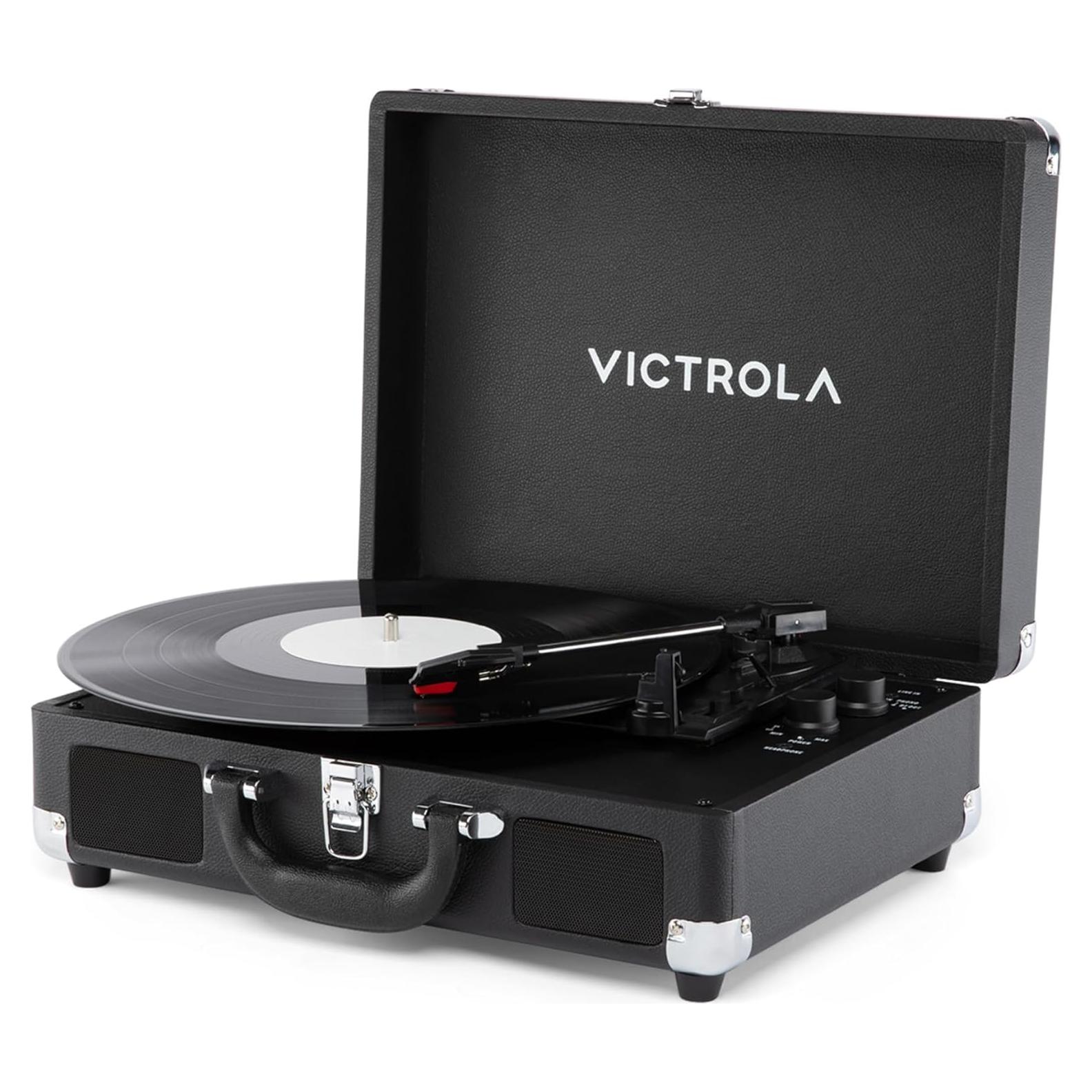 Reproductor de Discos Victrola Journey II Bluetooth Negro
