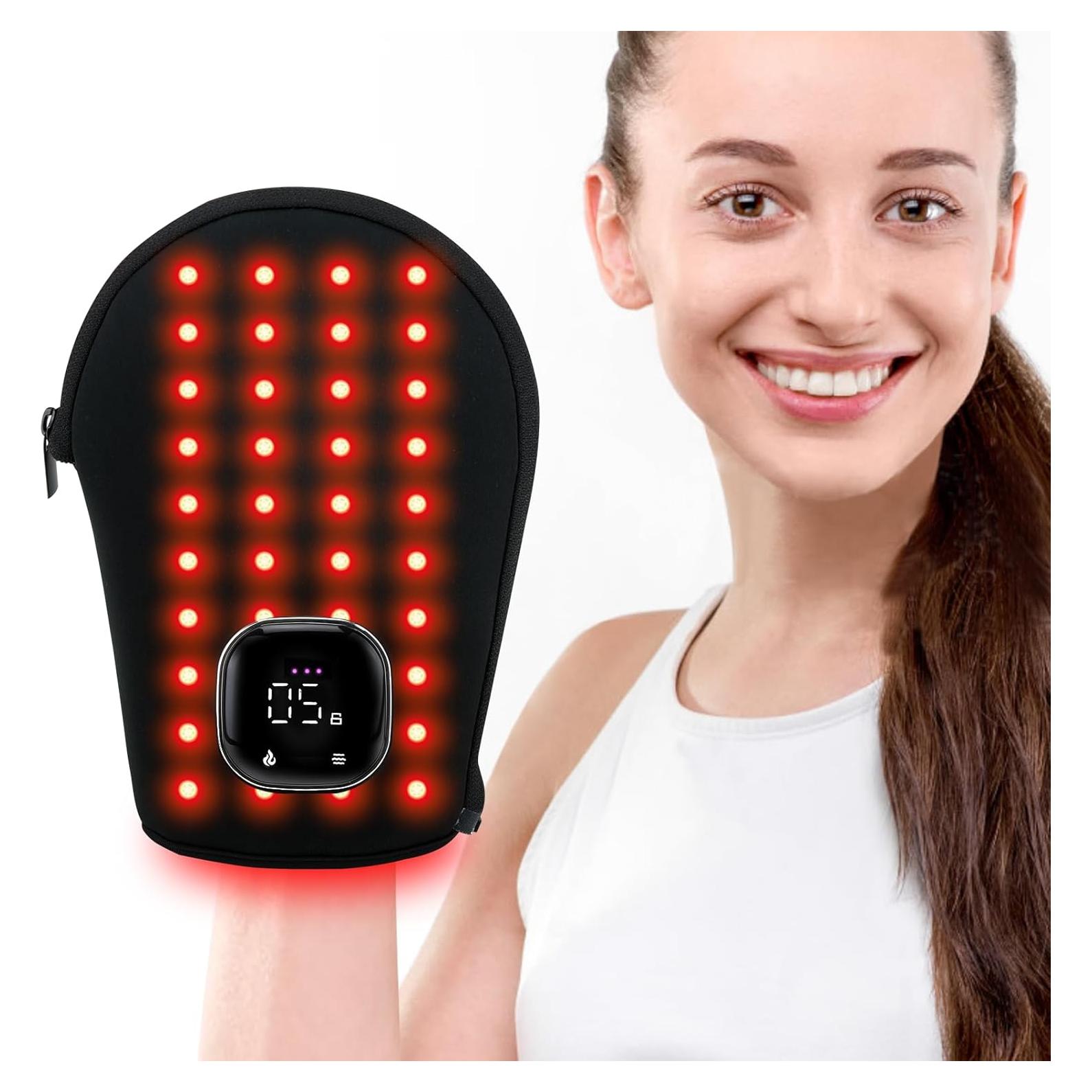 Guante Terapia Luz Roja Inalámbrico 660nm y 850nm
