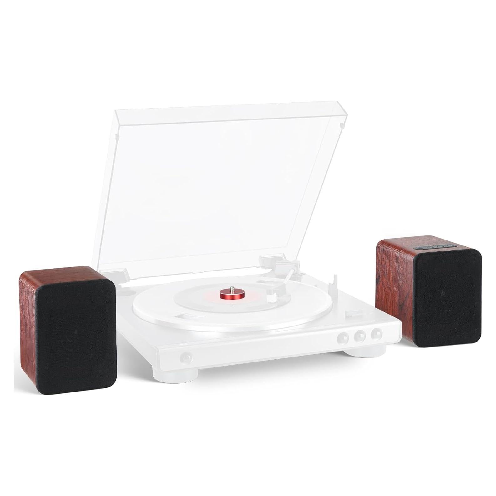 Altavoces Bluetooth Saiyin para Tocadiscos con Adaptador 45 RPM