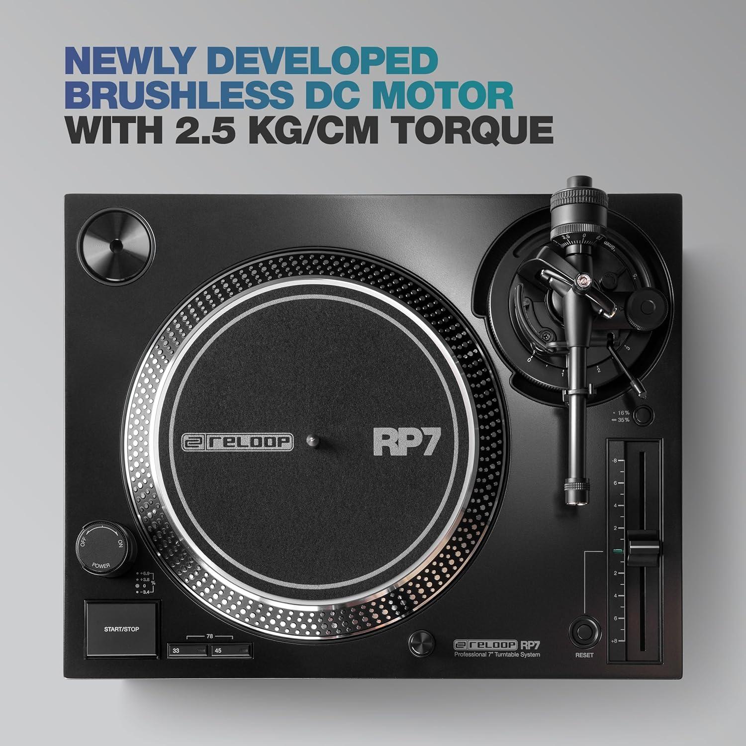 Tornamesa Profesional Reloop RP-7000 MK2 Alta Torque 11.1kg