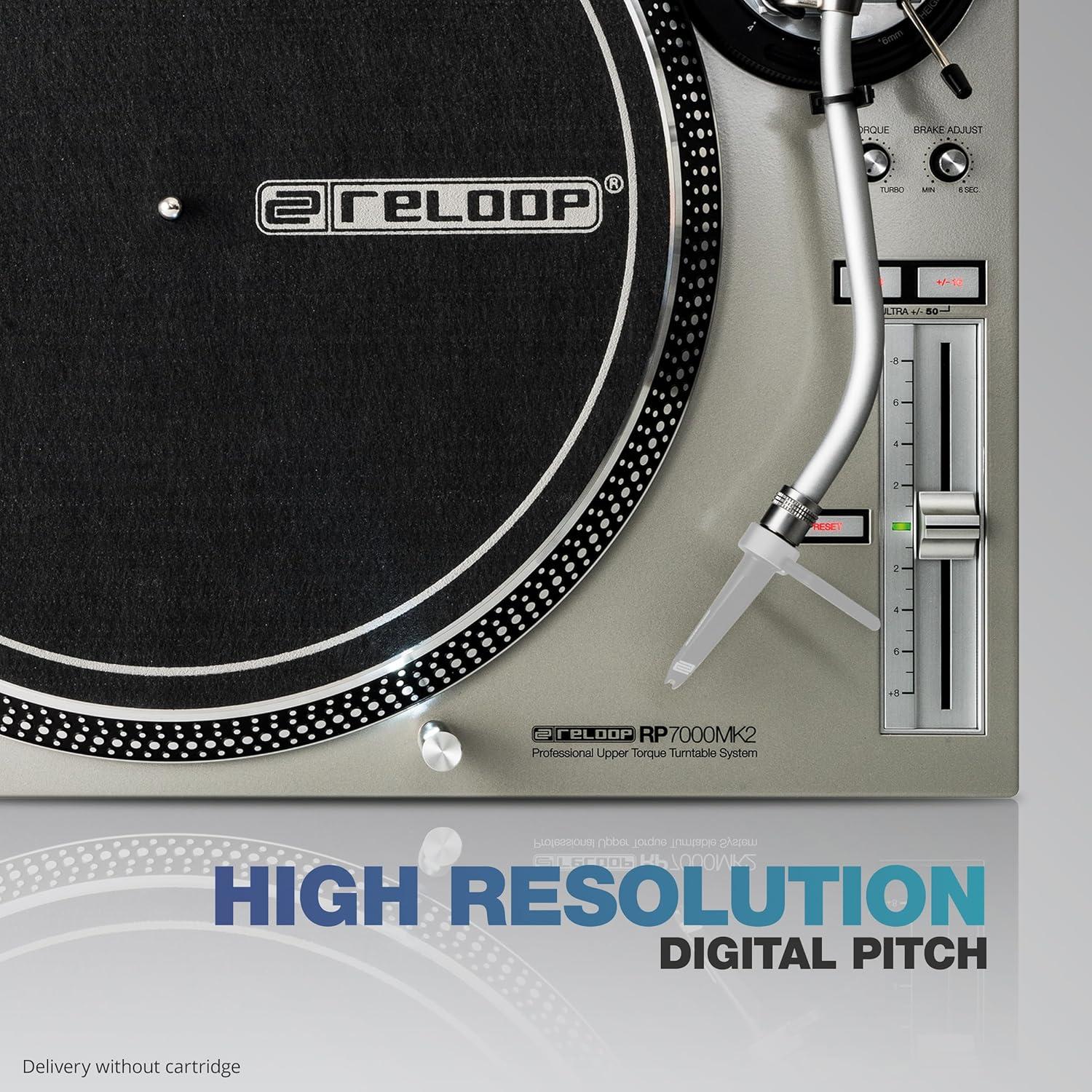 Tornamesa Profesional Reloop RP-7000 MK2 Plata 11.1kg