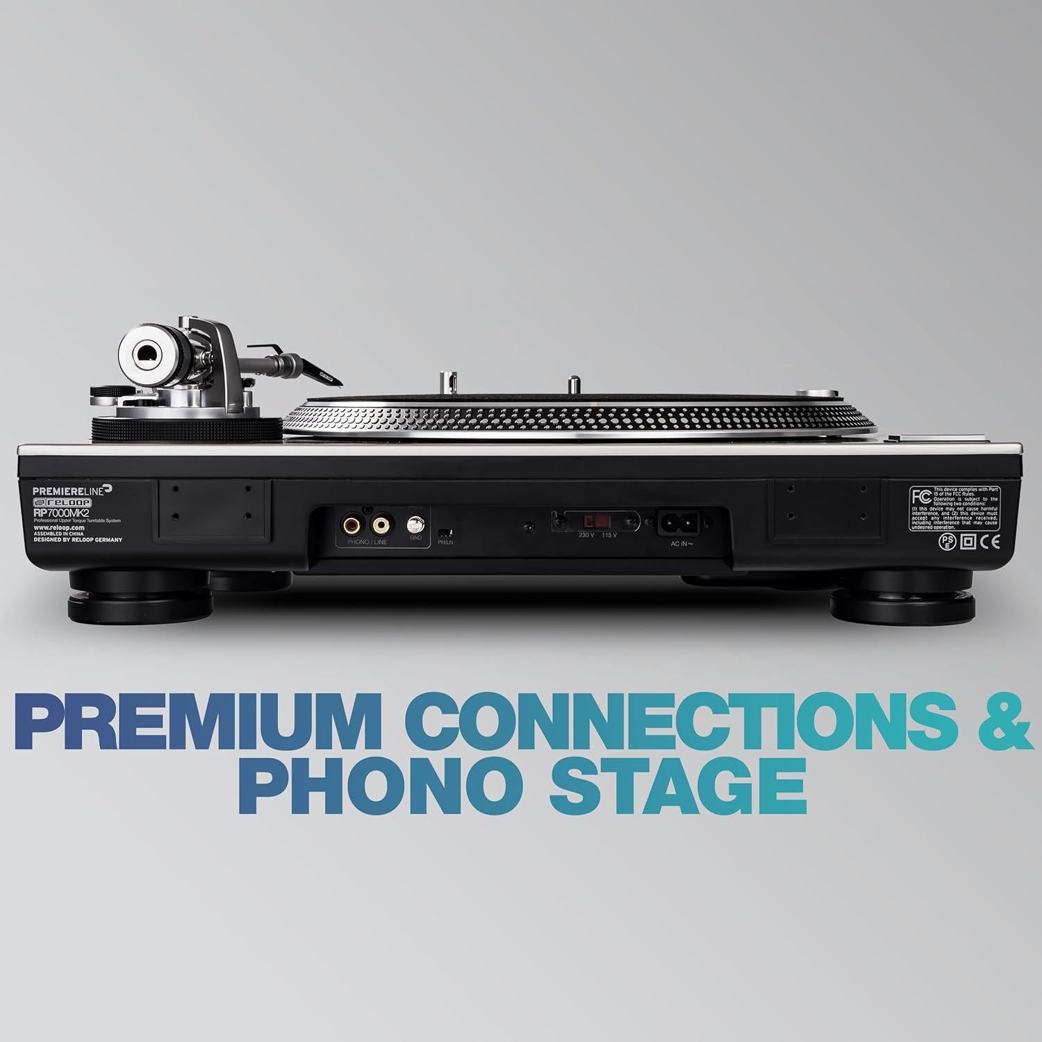 Tornamesa Profesional Reloop RP-7000 MK2 Plata 11.1kg