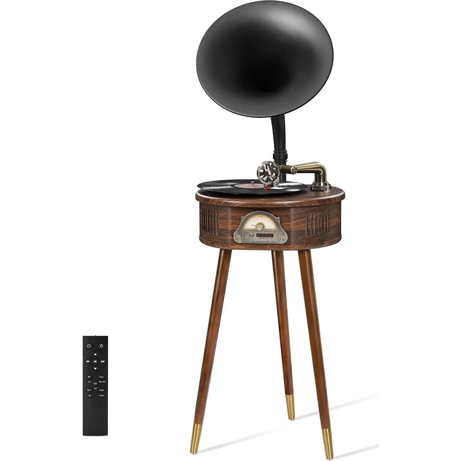 Reproductor de Discos de Vinilo HZLSBL Italiano Bluetooth USB FM