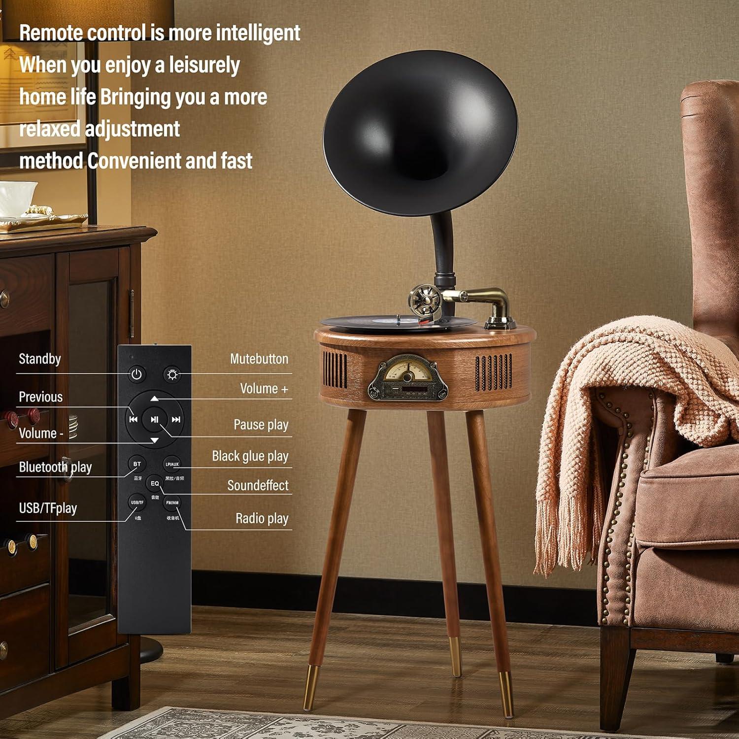 Reproductor de Discos de Vinilo HZLSBL Italiano Bluetooth USB FM