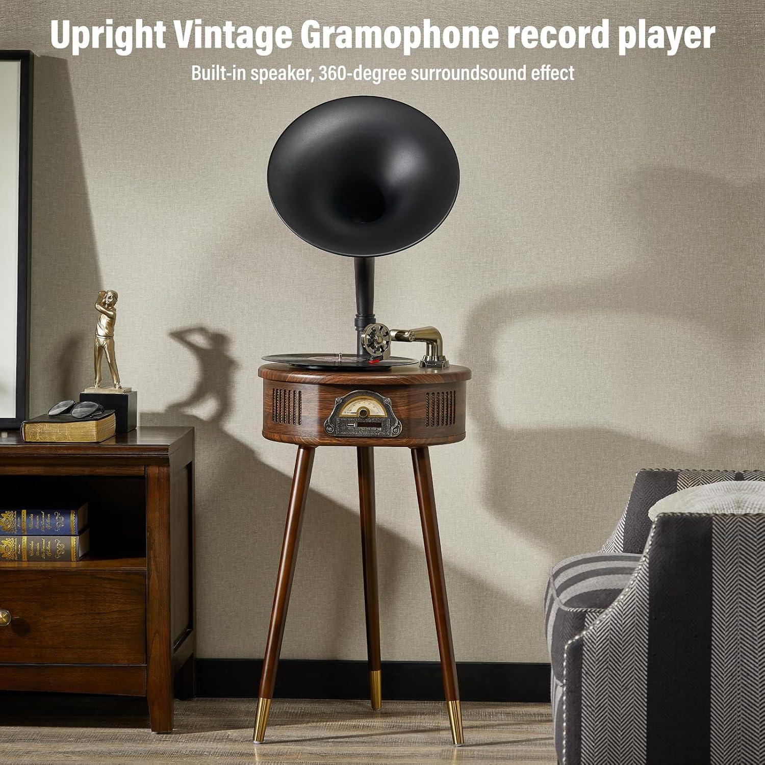 Reproductor de Discos de Vinilo HZLSBL Italiano Bluetooth USB FM