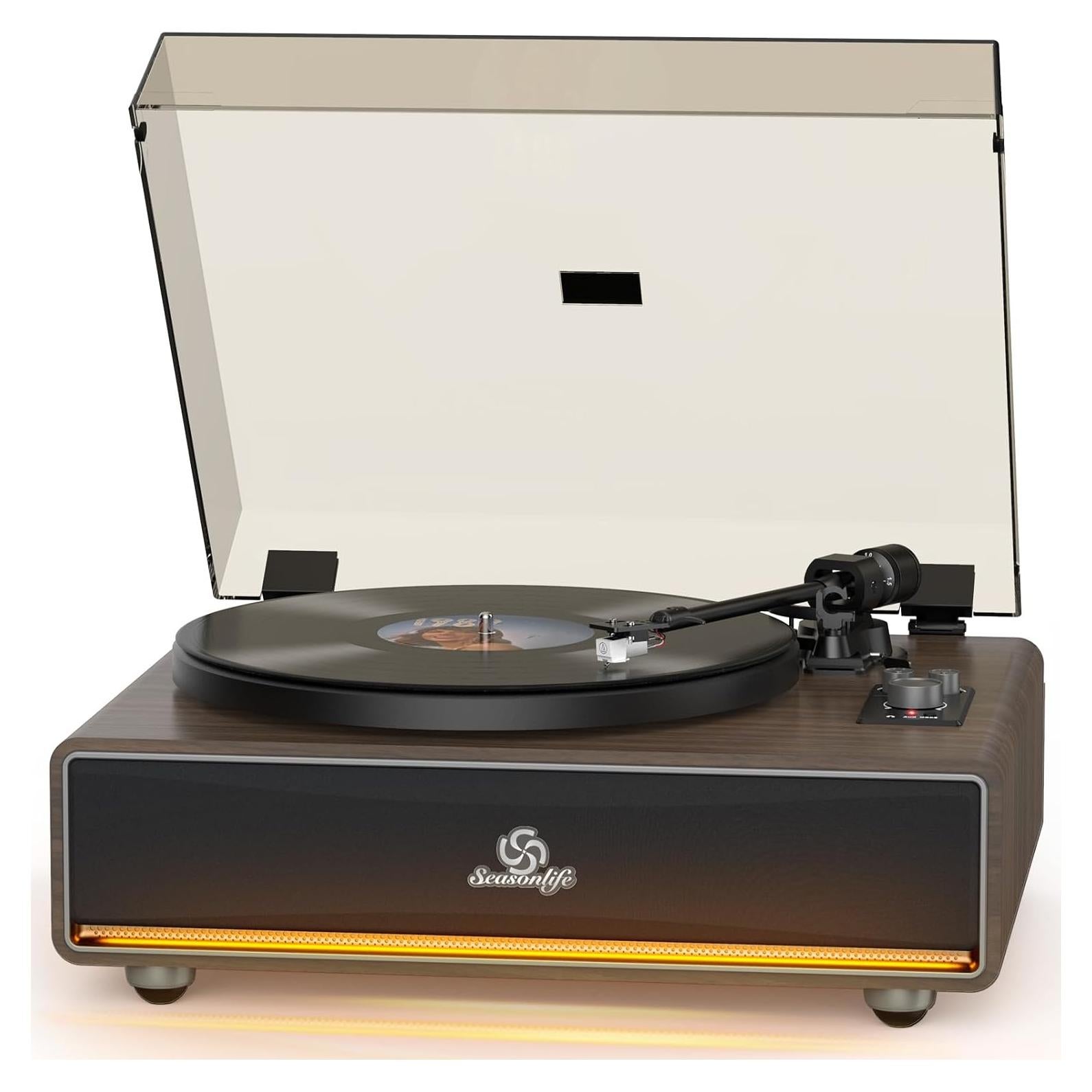 Reproductor de Vinilo HiFi Seasonlife con Altavoces Integrados