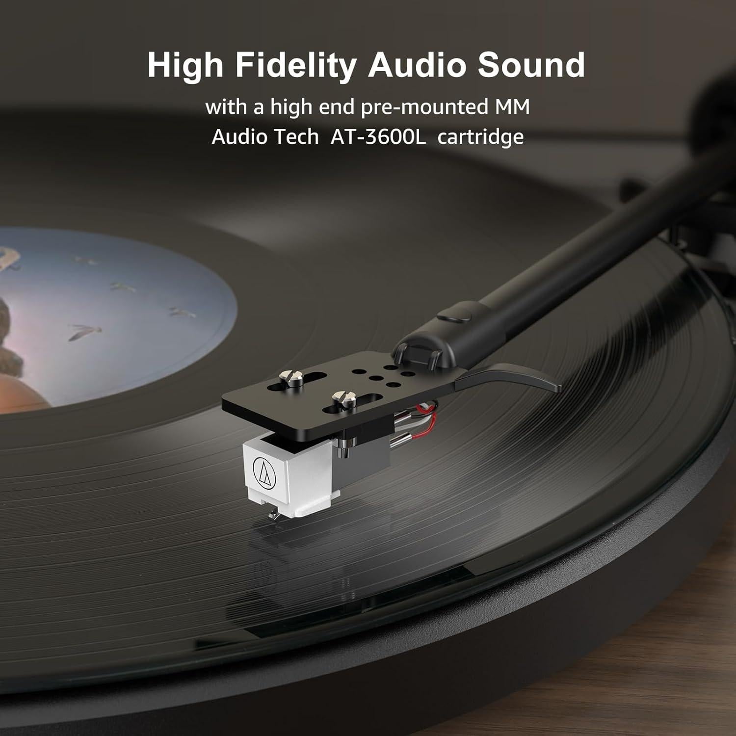 Reproductor de Vinilo HiFi Seasonlife con Altavoces Integrados