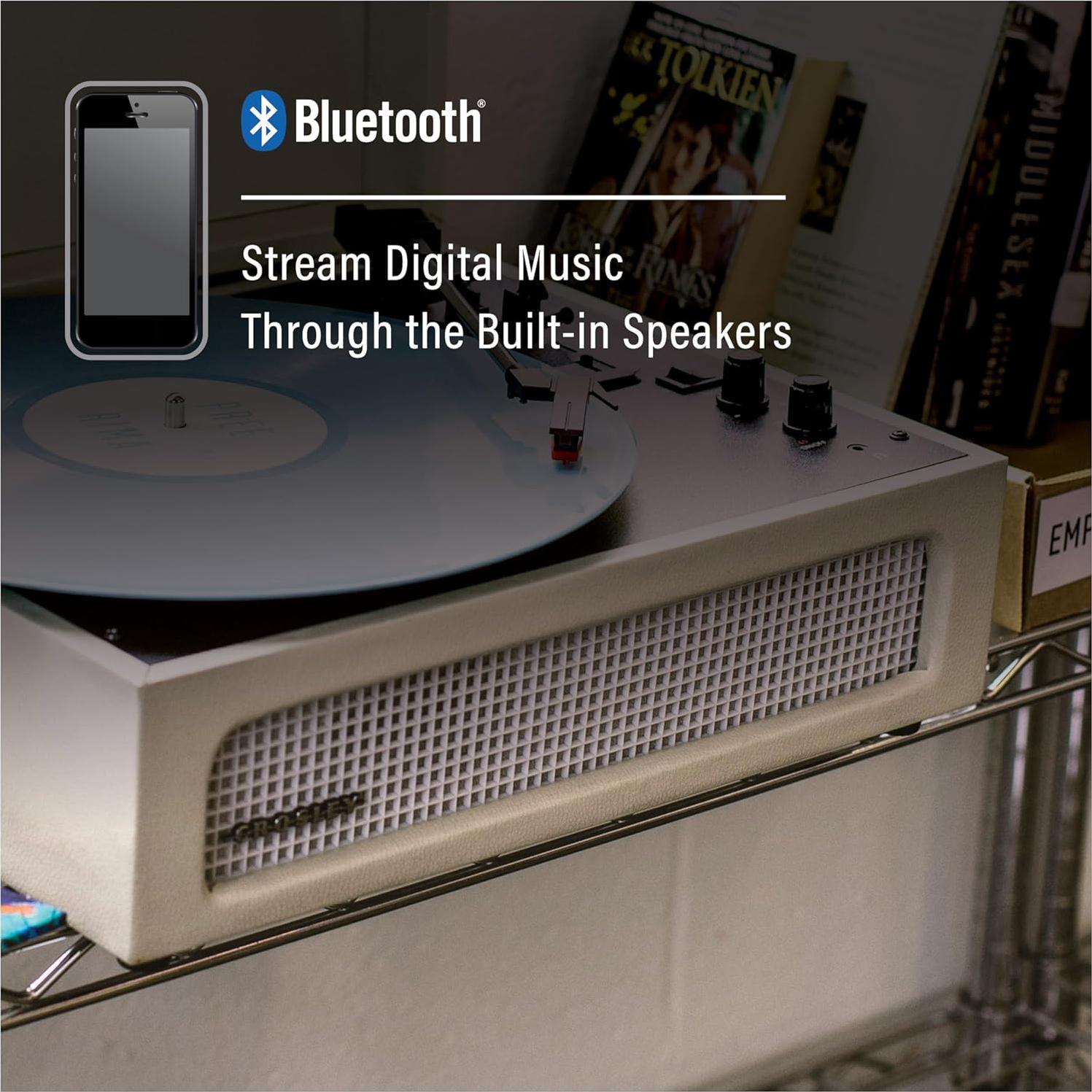 Tocadiscos Portátil Vintage Crosley CR8017B-DU con Bluetooth