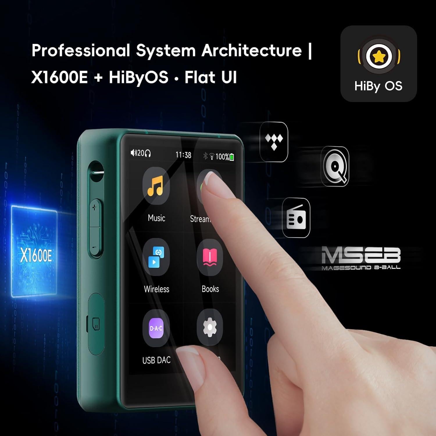 Reproductor de Música HiBy R3 PRO II - 4000mAh, Bluetooth 5.1