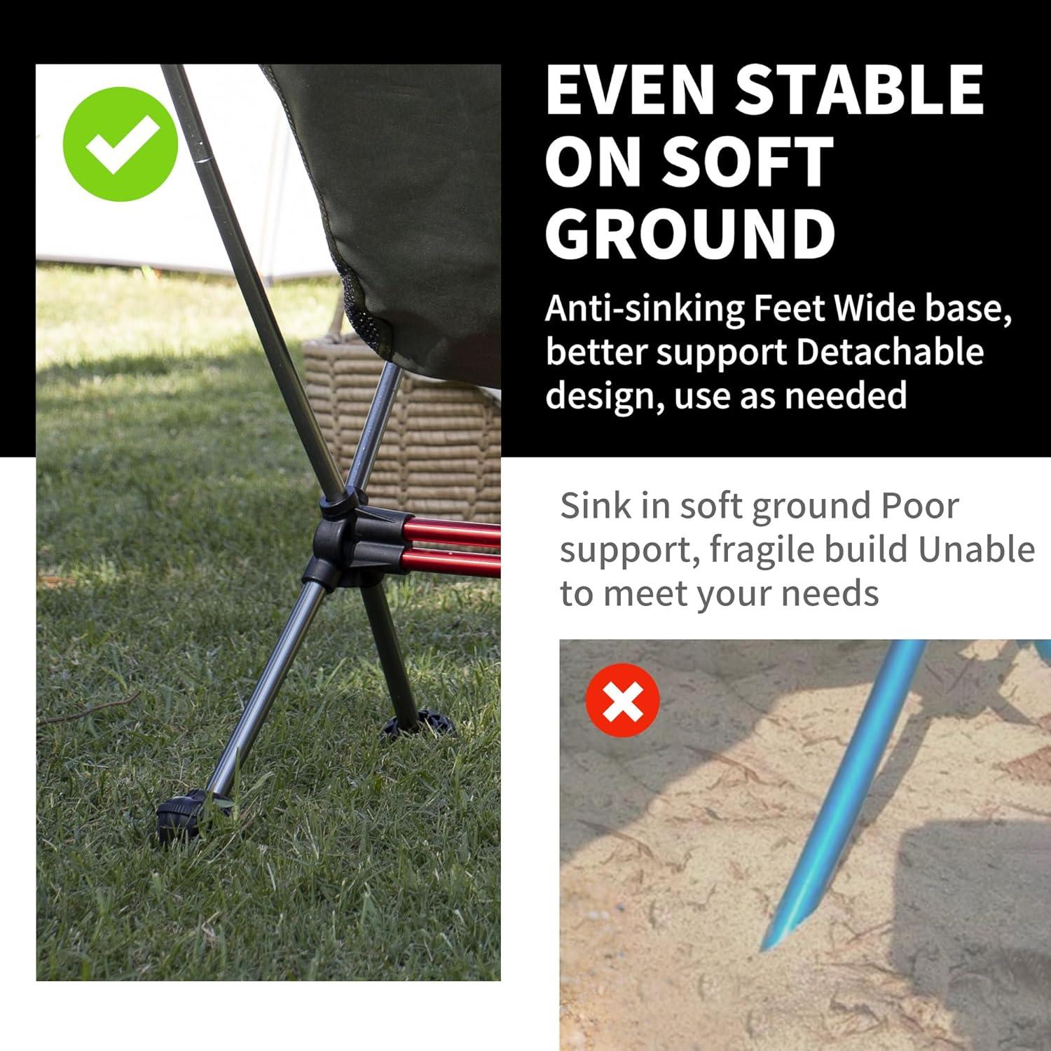 Silla de Camping Naturehike YL08 Ultraligera Verde 0.96 kg