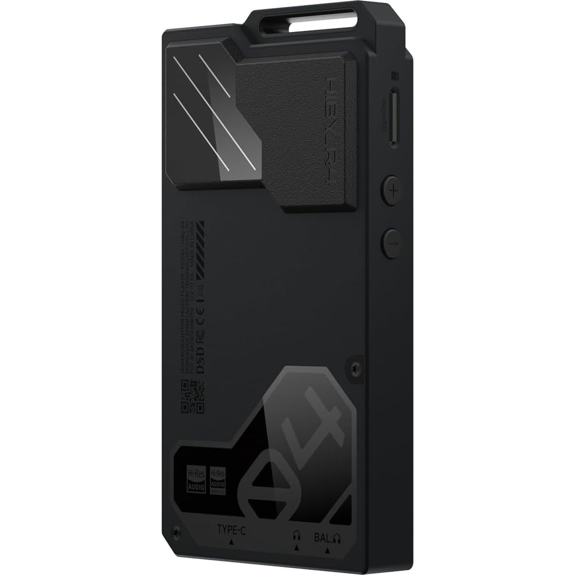 HiBy R4 Next-Gen Digital Audio Player with Spotify, Bluetooth, Wi-Fi, and Android 12 OS | 4-Way HiFi DAP with 3.5mm & 4.4mm Balanced Outputs | 32GB Internal + Expandable Memory up to 2TB (Black)