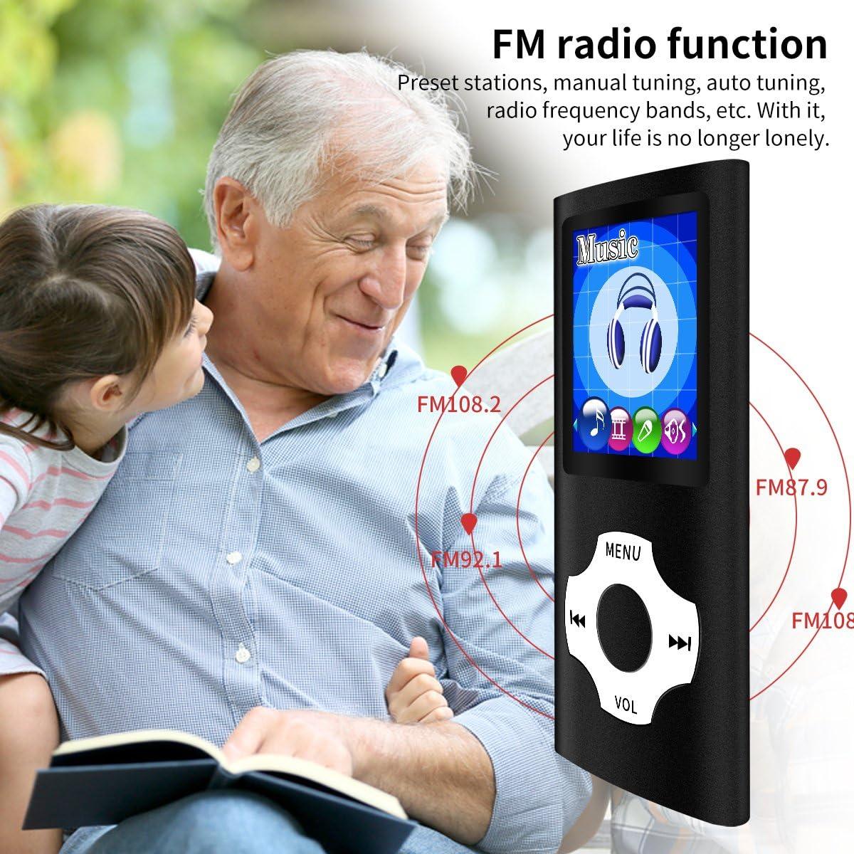 Reproductor MP3 MYMAHDI M230 Negro 64GB Soporte MP4 y FM