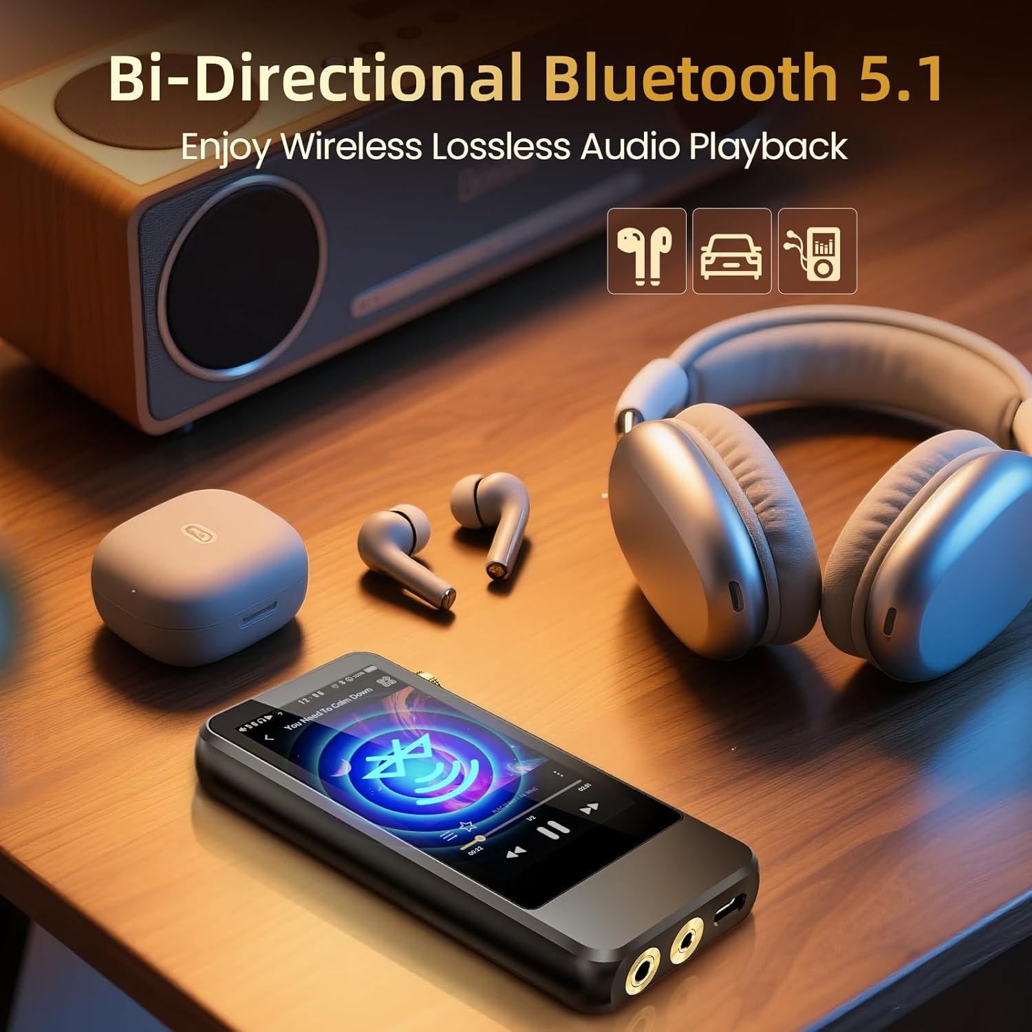 Reproductor MP3 HIFI WALKER H20 Pro 128GB Bluetooth Doble DAC