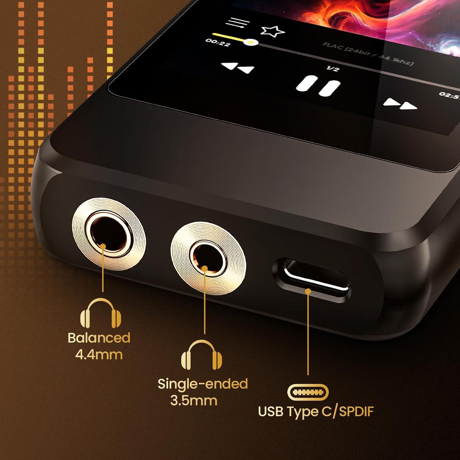 Reproductor MP3 HIFI WALKER H20 Pro 128GB Bluetooth Doble DAC