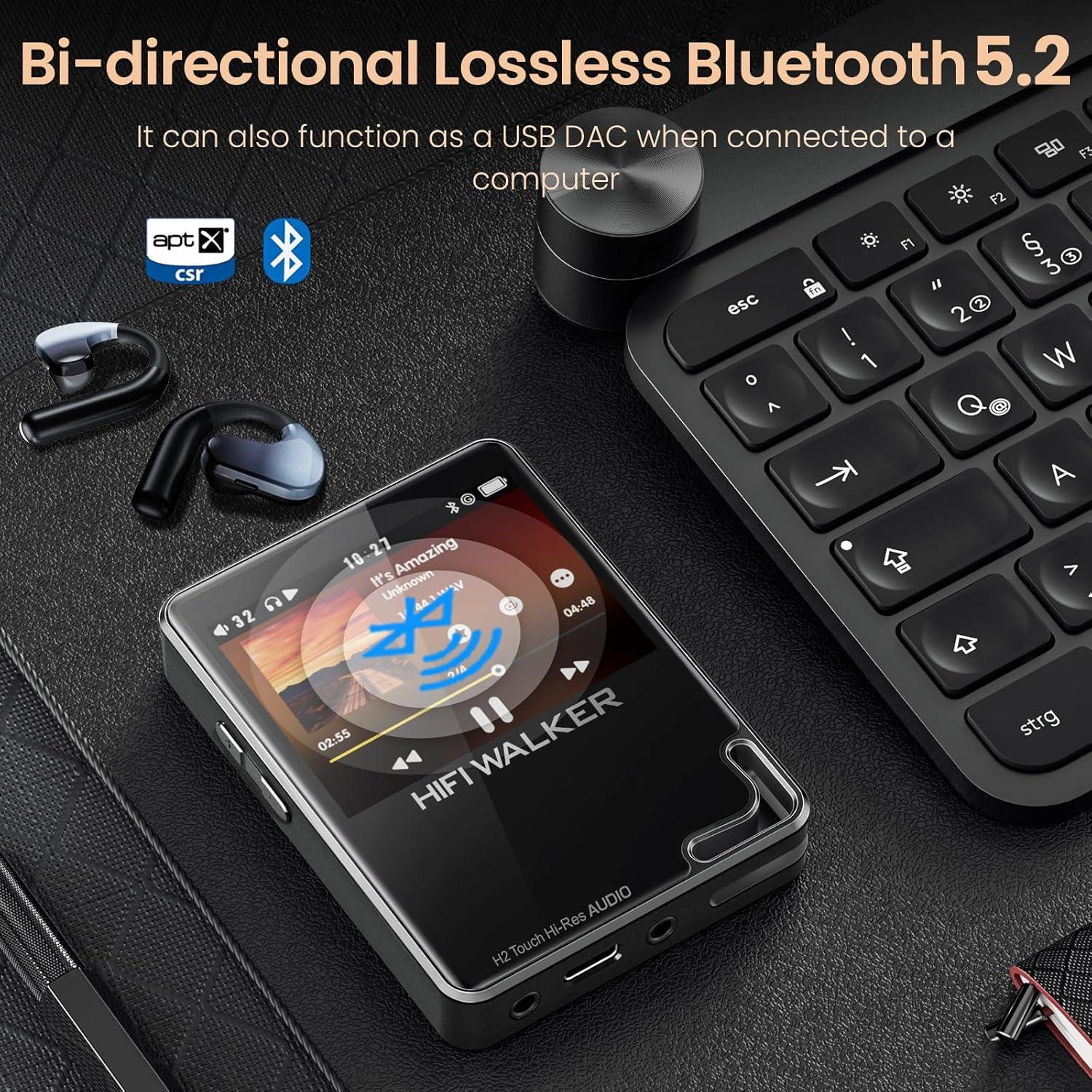 Reproductor de Música Portátil HIFI WALKER H2 Touch 128GB