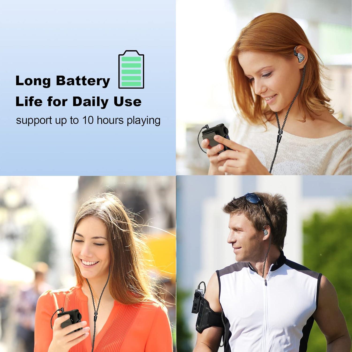 Reproductor MP3 HiFi Hmusic P68 Bluetooth 16GB, 128GB Max