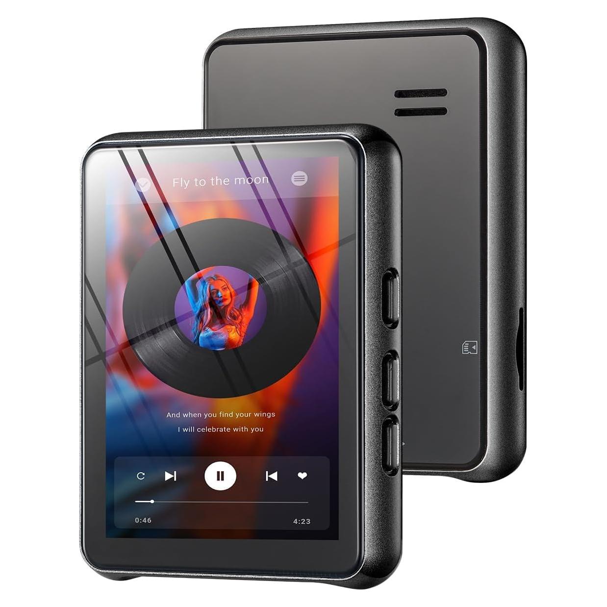 Reproductor MP3 KeenPlus 64GB Bluetooth 5.3 Pantalla Táctil 2.4"