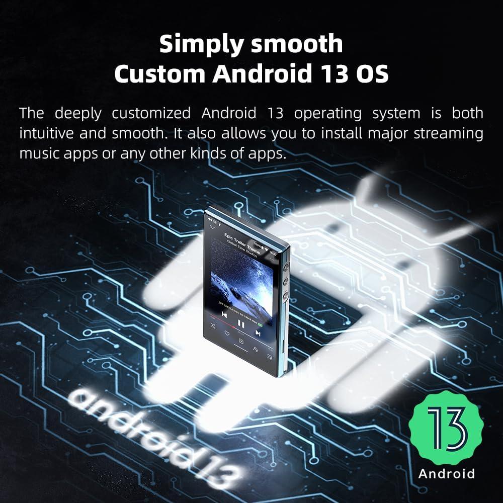 Reproductor MP3 JadeAudio JM21 Hi-Res 160GB Android 13