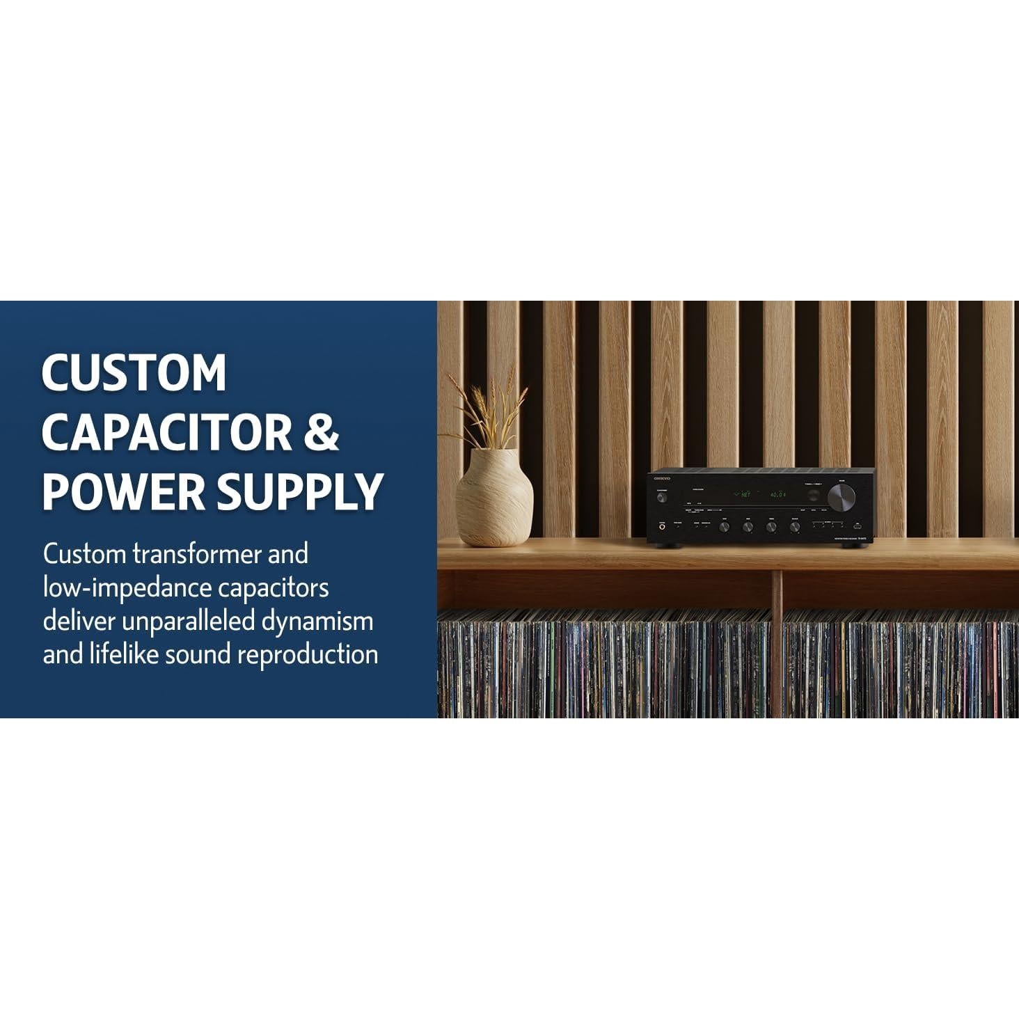 Receptor Estéreo Onkyo TX-8470 2 Canales Wi-Fi Bluetooth Phono