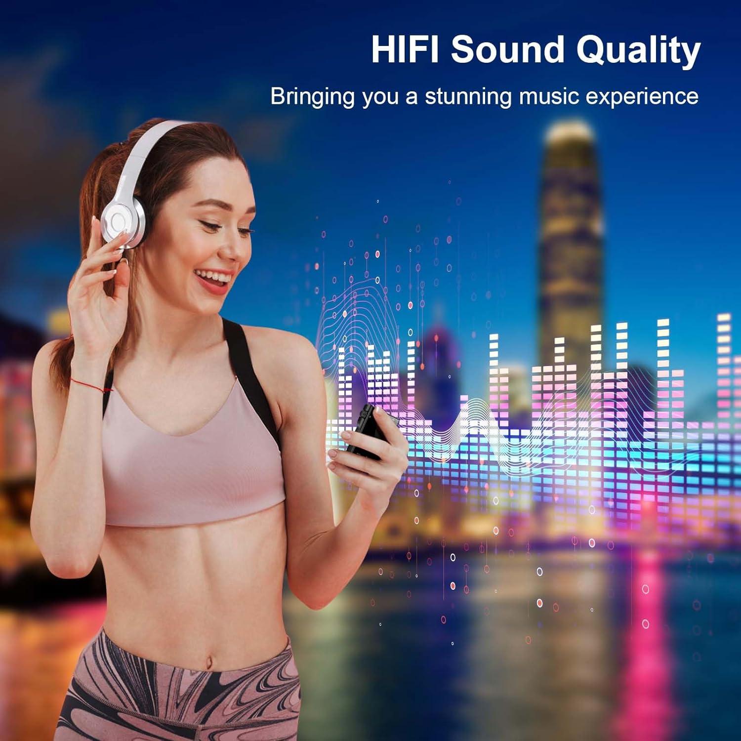 Reproductor MP3 HiFi Foeuyte 96GB Bluetooth 5.3 Portátil
