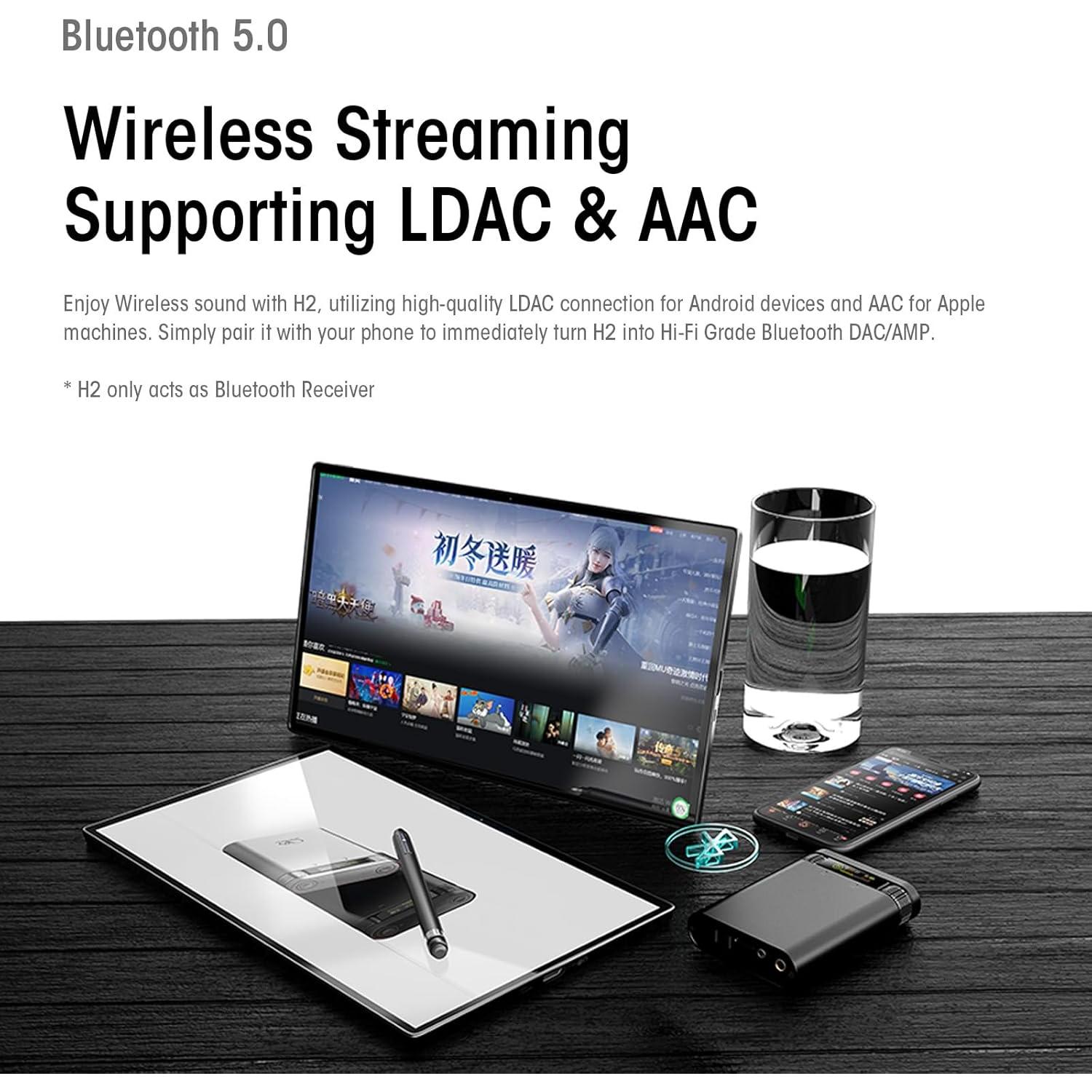 Reproductor de Audio Shanling H2 DAC Portátil Bluetooth 5.0