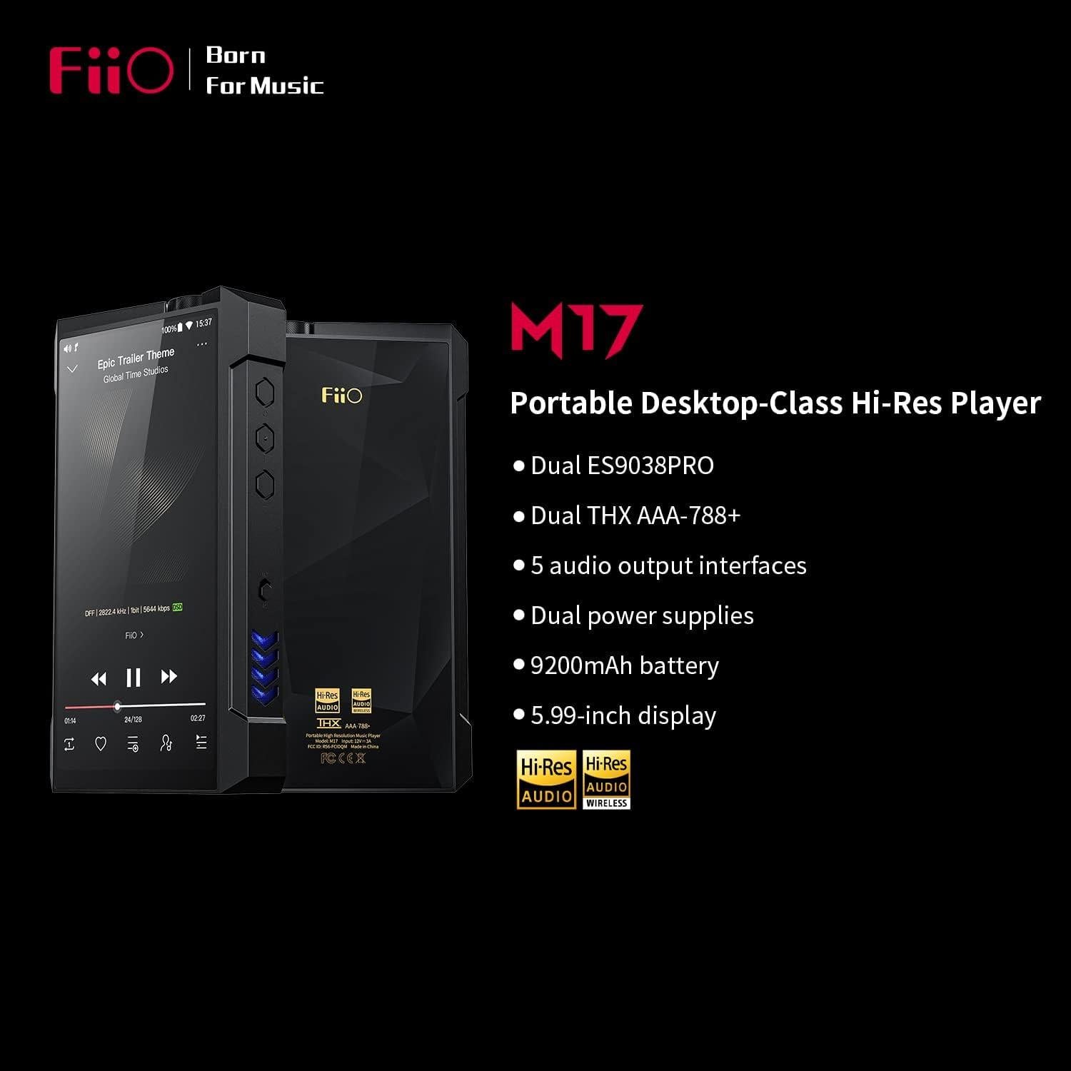 FiiO M17 Portable Desktop-Class Music Player