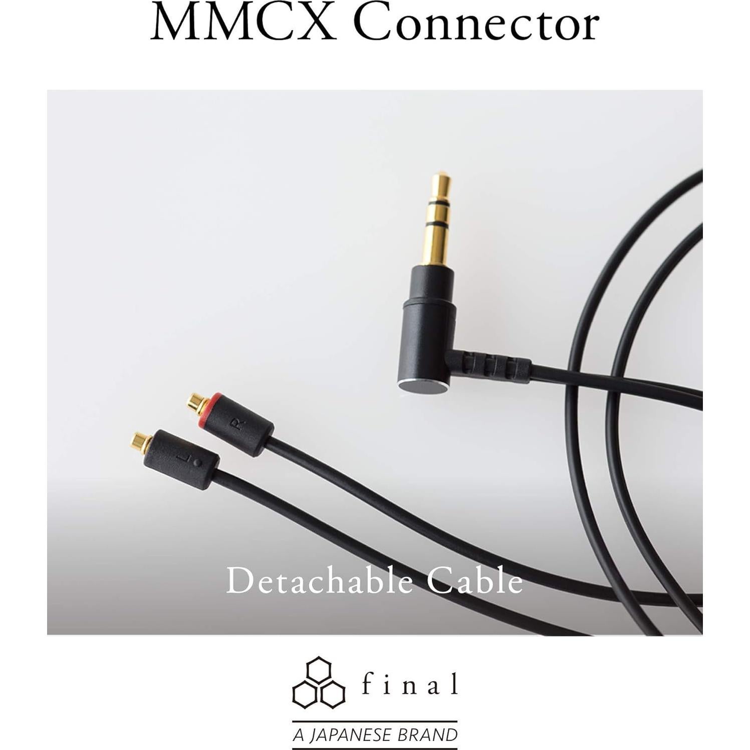 Auriculares In Ear Final E4000 Aislantes 6.4mm Aluminio Negro