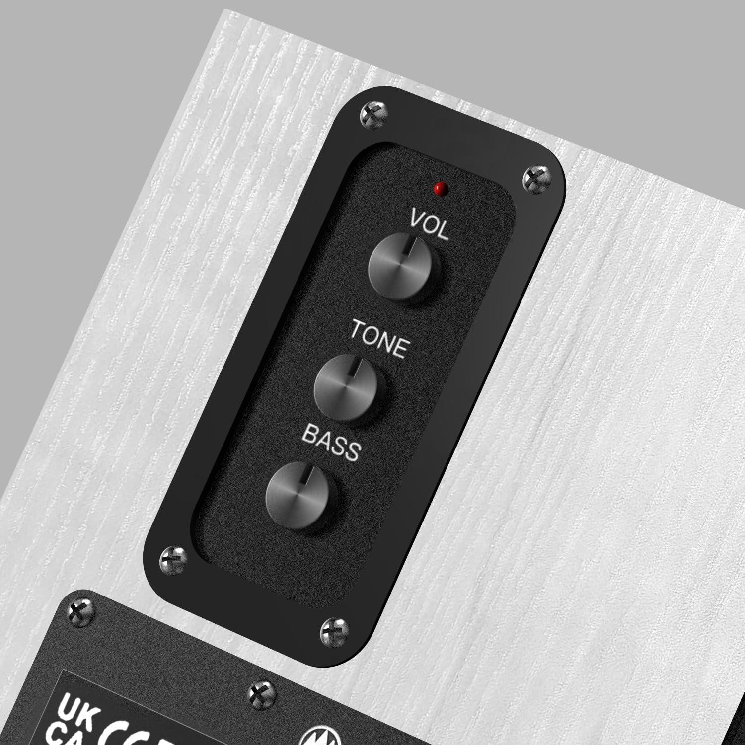 Altavoces de Estantería Elimavi BT-04 30W con Woofer 4" Blanco