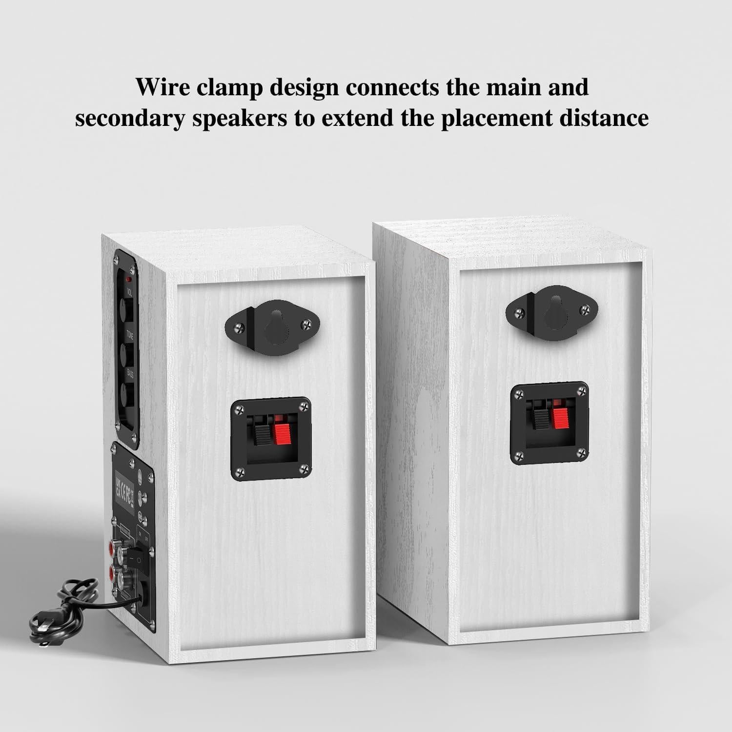 Altavoces de Estantería Elimavi BT-04 30W con Woofer 4" Blanco