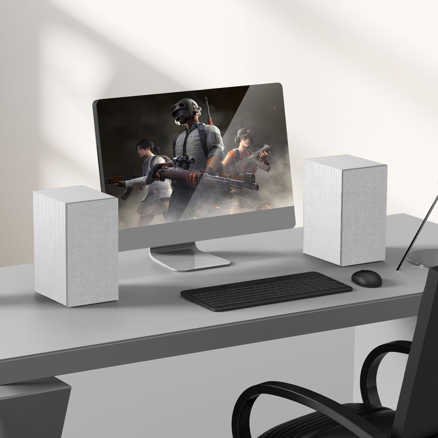 Altavoces de Estantería Elimavi BT-04 30W con Woofer 4" Blanco