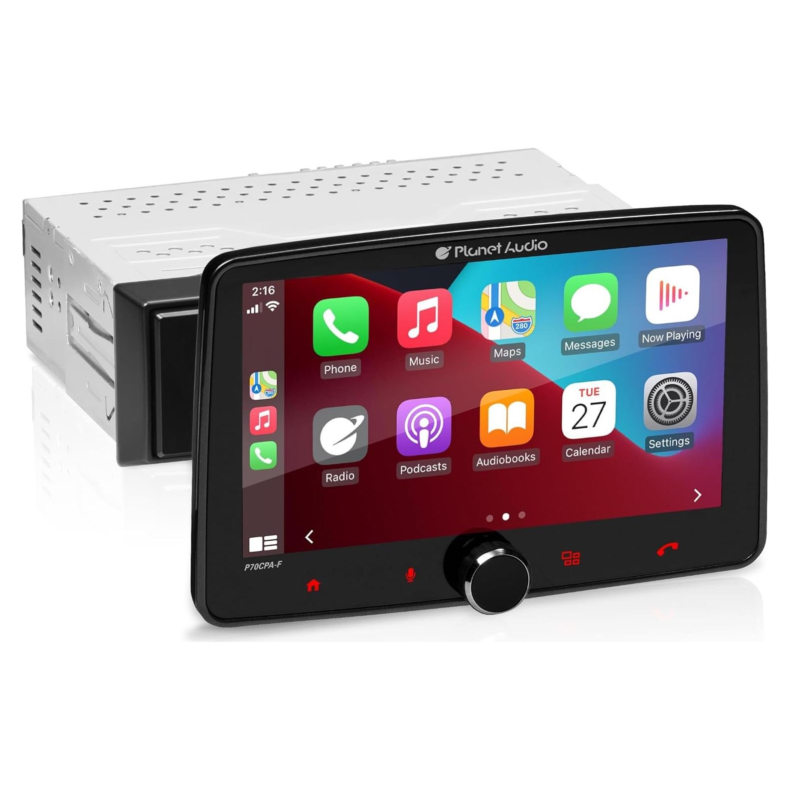 Estéreo de Coche Planet Audio P70CPA-F - 7" Táctil, Bluetooth, CarPlay, Android Auto