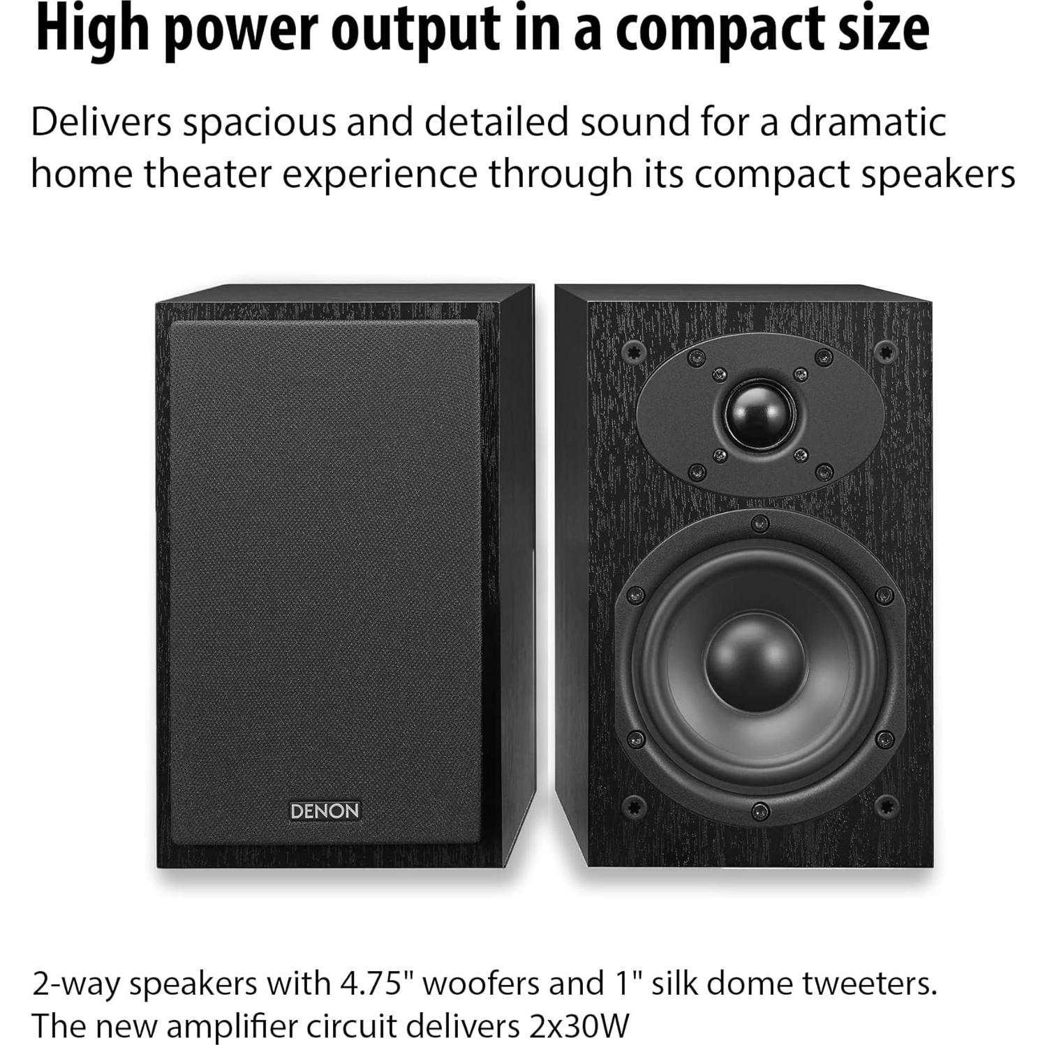 Amplificador Denon D-M41 con Altavoces SC-M41 - Sistema Estéreo HiFi