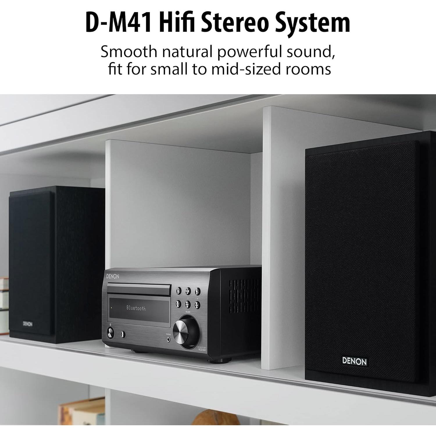 Amplificador Denon D-M41 con Altavoces SC-M41 - Sistema Estéreo HiFi