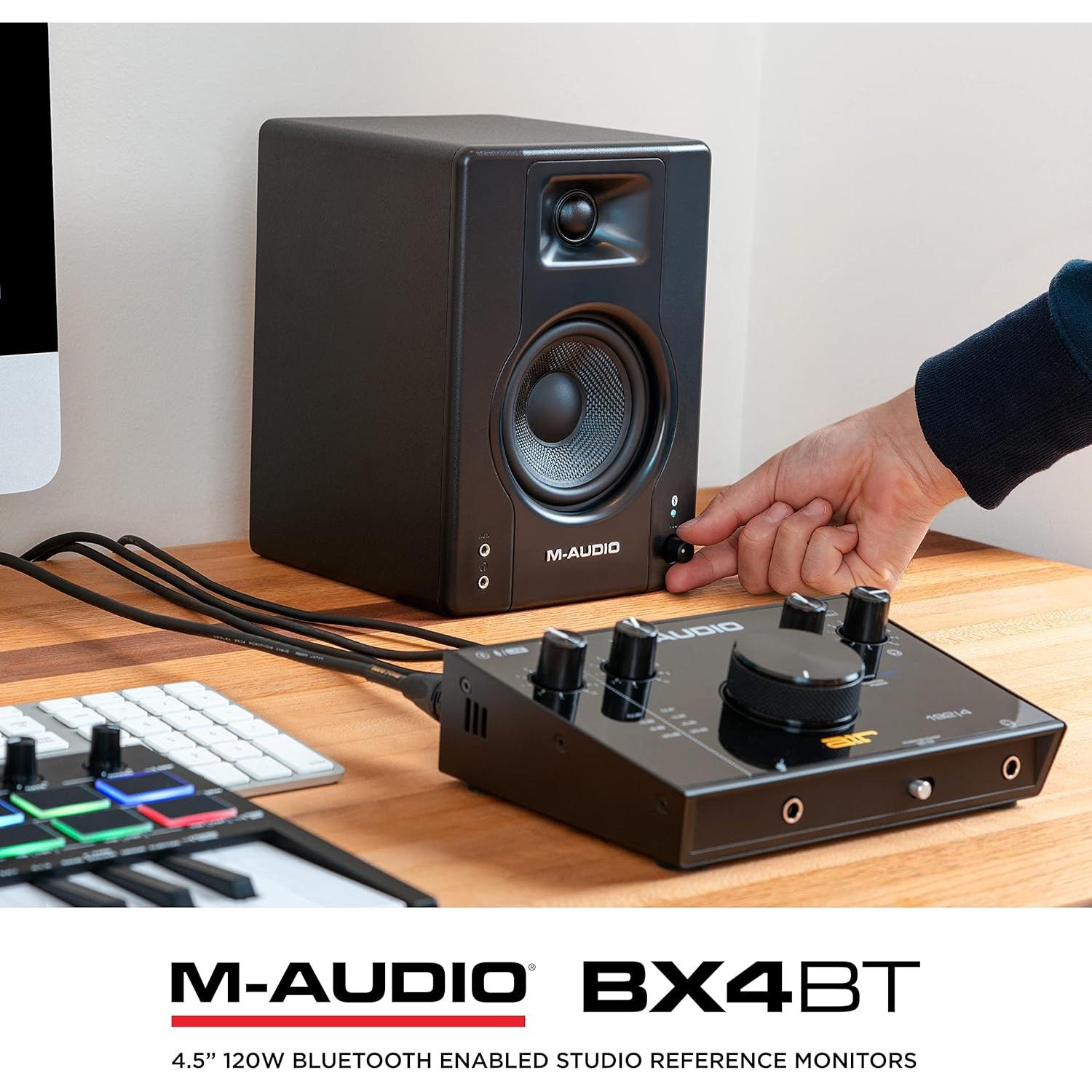Monitores de Estudio M-Audio BX4BT 120W Bluetooth 4.5"
