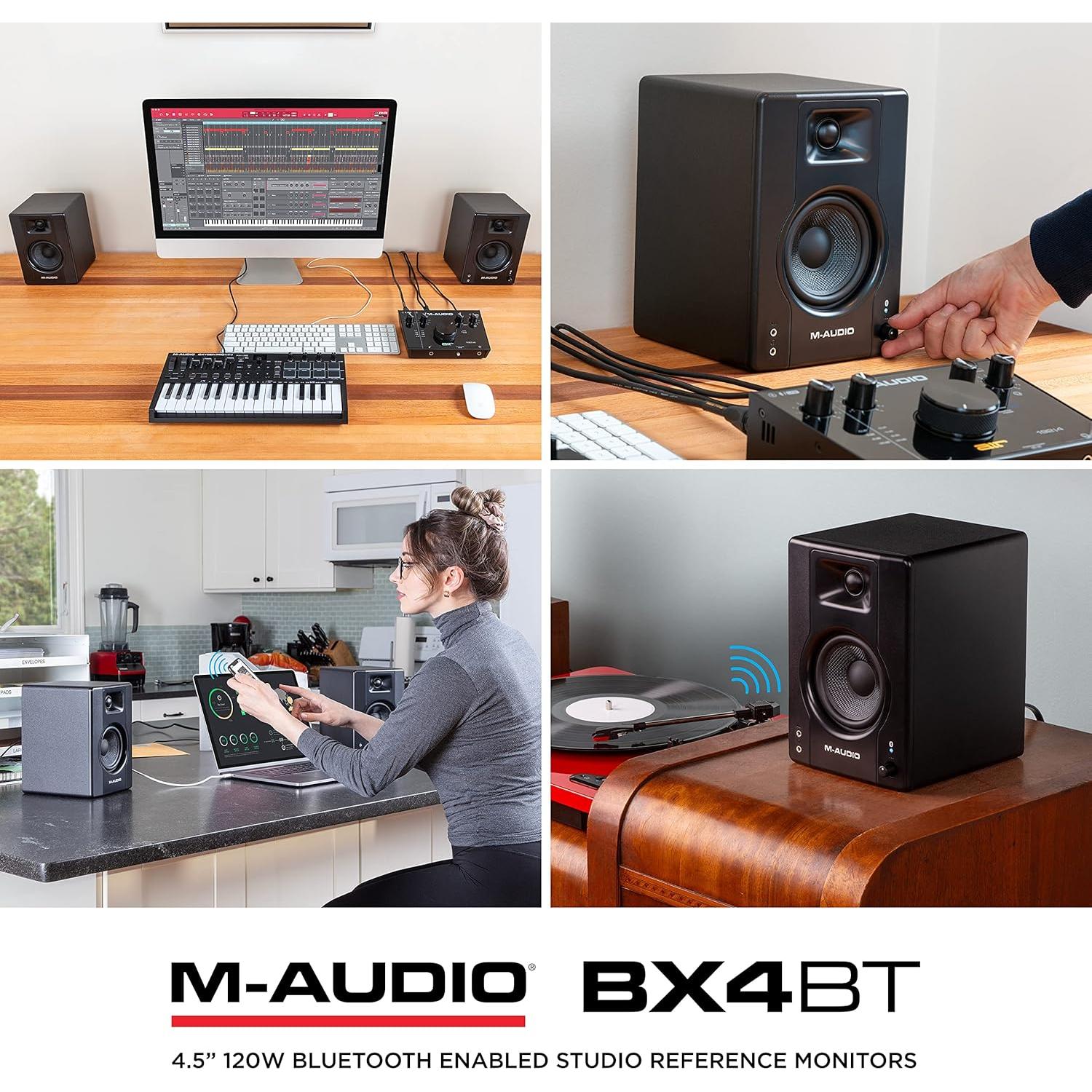 Monitores de Estudio M-Audio BX4BT 120W Bluetooth 4.5"